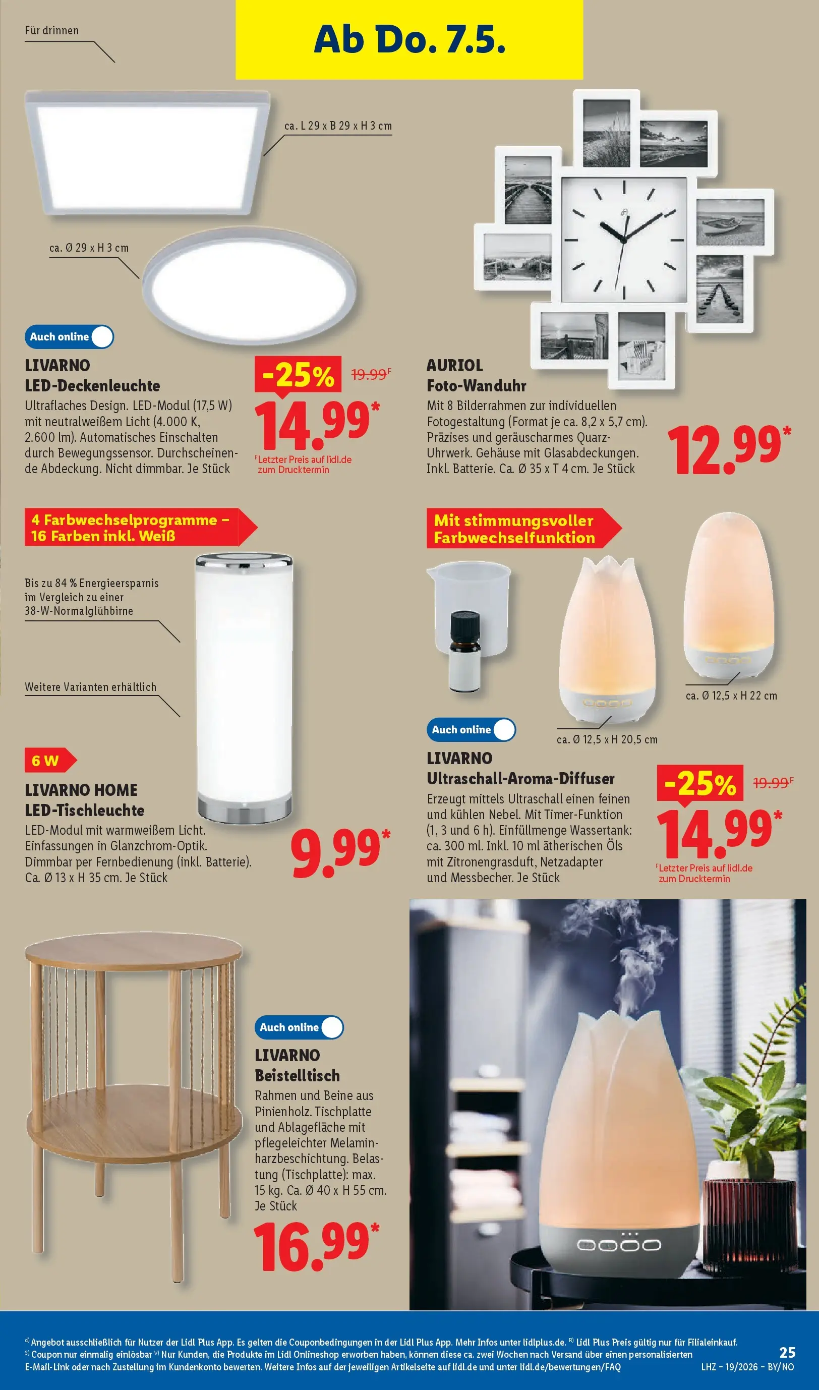 Lidl Prospekt München-laim (ab 04.05.2026) zum Blättern » Angebote | Seite: 43 | Produkte: Beistelltisch, Bilderrahmen