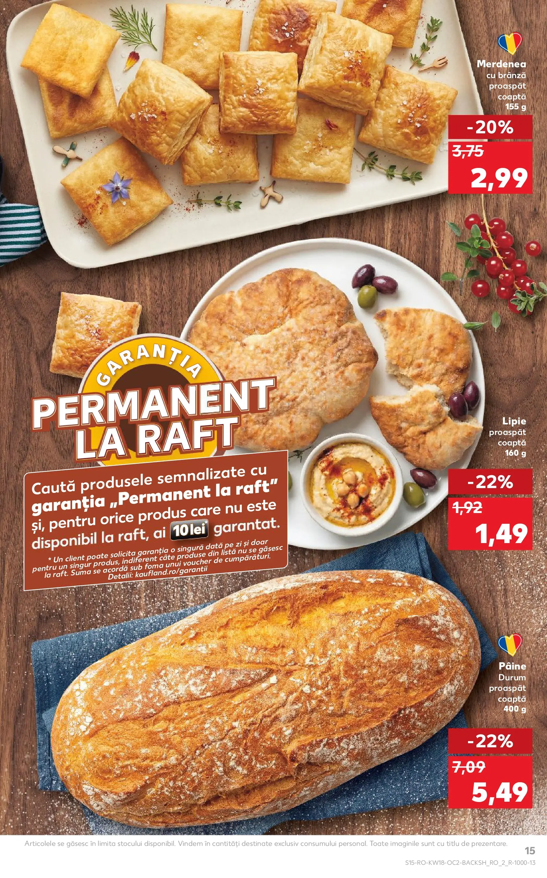 Kaufland Satu Mare 29.04.2026 - Revista si Oferta | Pagină: 15 | Produse: Raft, Brânză, Pâine