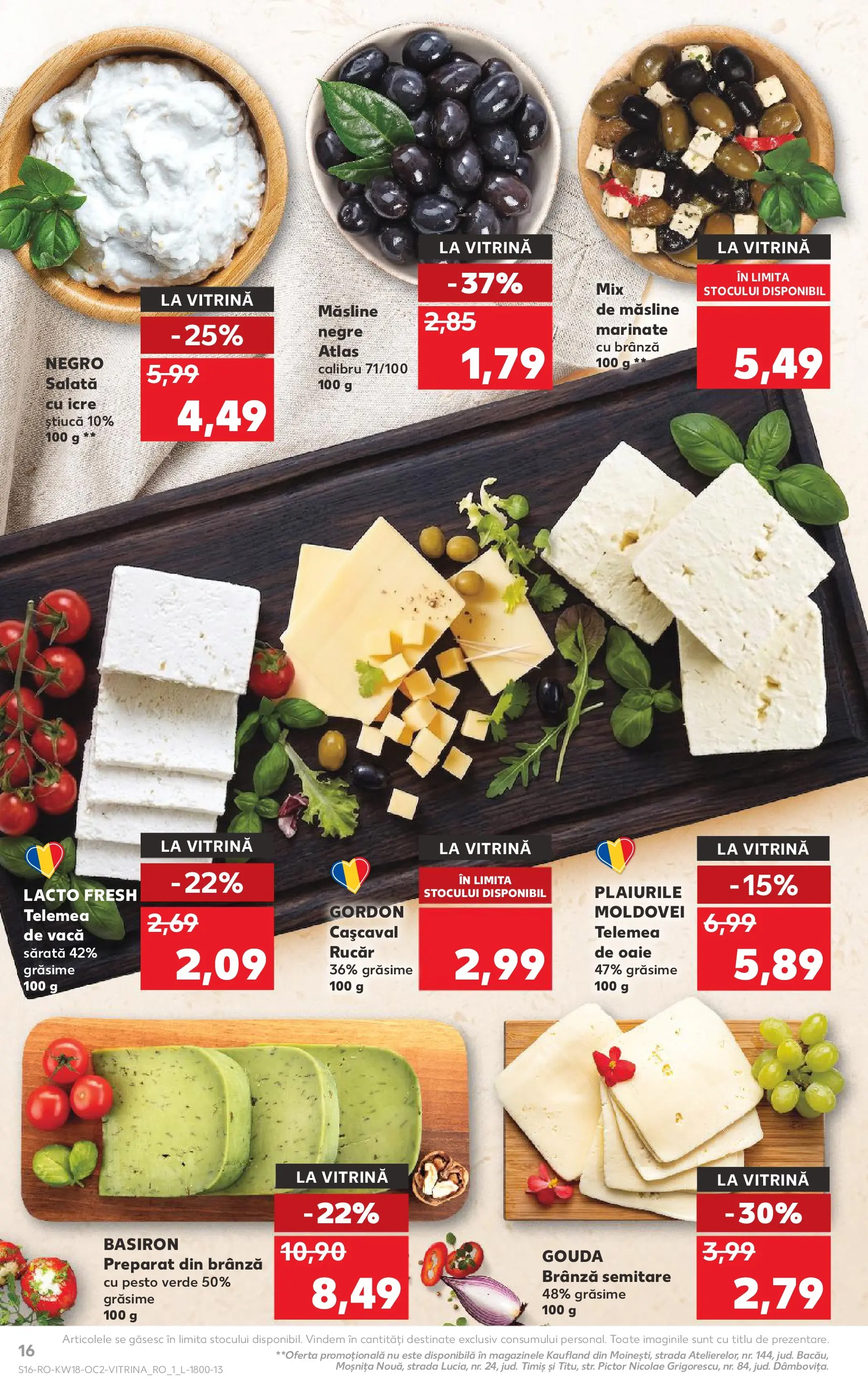 Kaufland Satu Mare 29.04.2026 - Revista si Oferta | Pagină: 16 | Produse: Hijyenik ped, Salată cu icre, Salată, Gouda