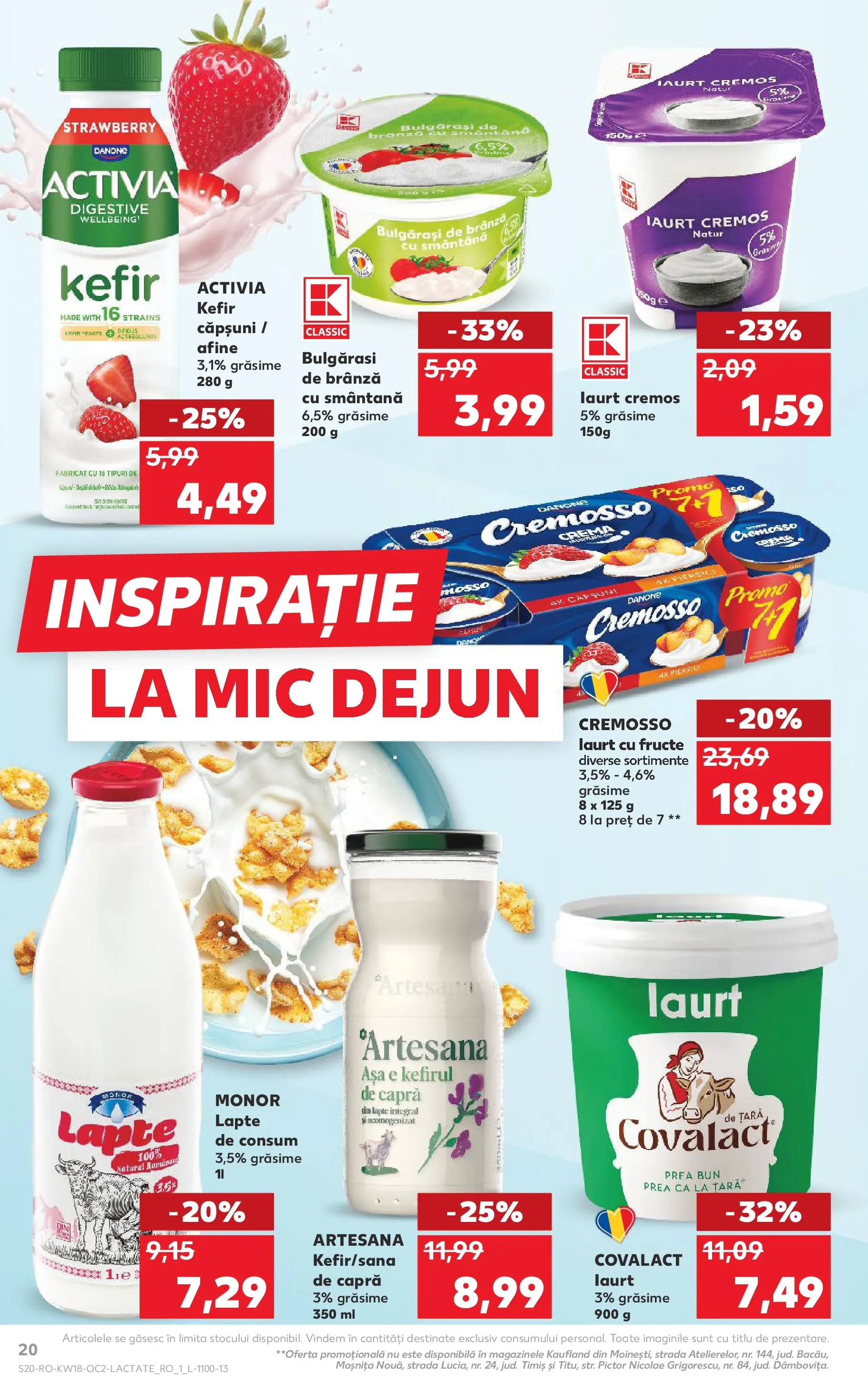 Kaufland Bârlad 29.04.2026 - Revista si Oferta | Pagină: 20 | Produse: Afine, Brânză, Smântână, Fructe