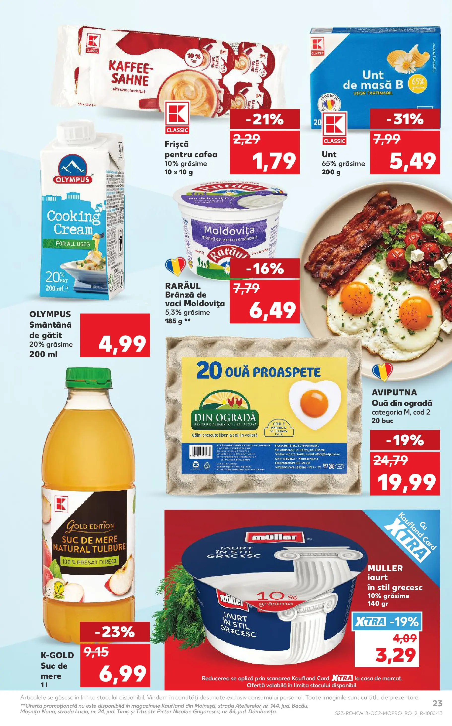 Kaufland Satu Mare 29.04.2026 - Revista si Oferta | Pagină: 23 | Produse: Brânză, Iaurt, Suc, Smântână