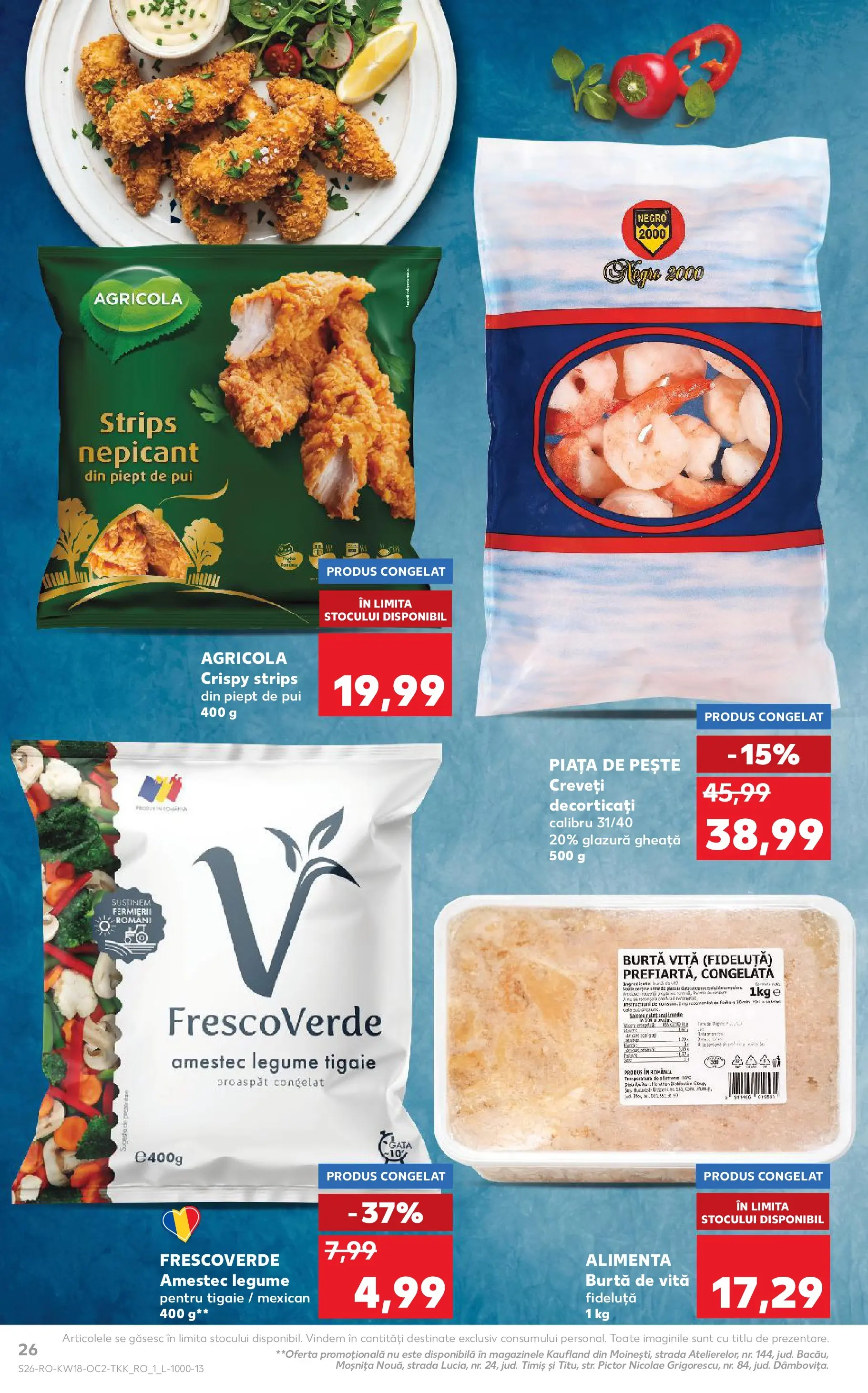 Kaufland Satu Mare 29.04.2026 - Revista si Oferta | Pagină: 26 | Produse: Tigaie, Hacıyatmaz Kedi Oyuncağı, Pește, Legume