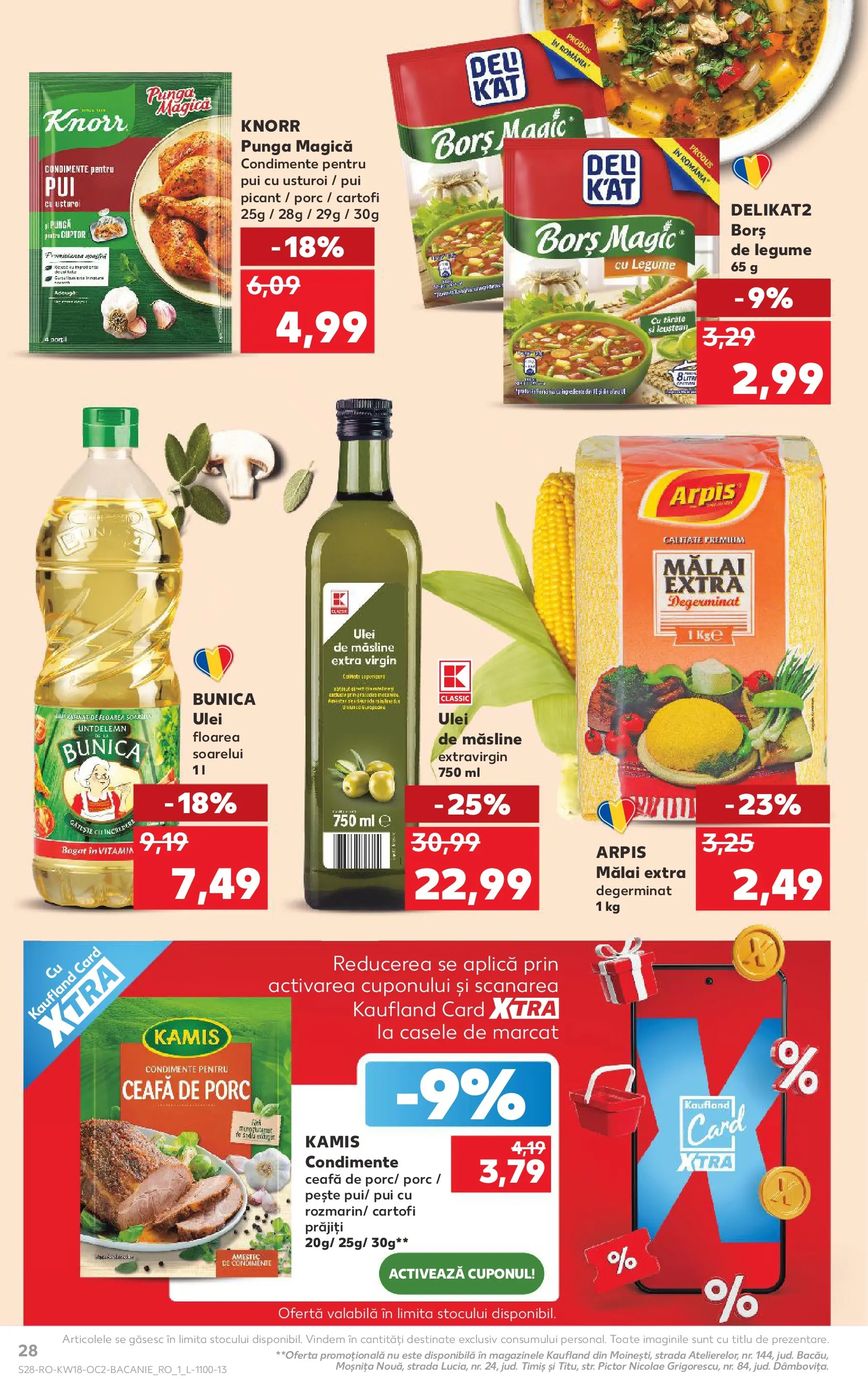 Kaufland Bârlad 29.04.2026 - Revista si Oferta | Pagină: 28 | Produse: Cuptor, Hacıyatmaz Kedi Oyuncağı, Pește, Cartofi