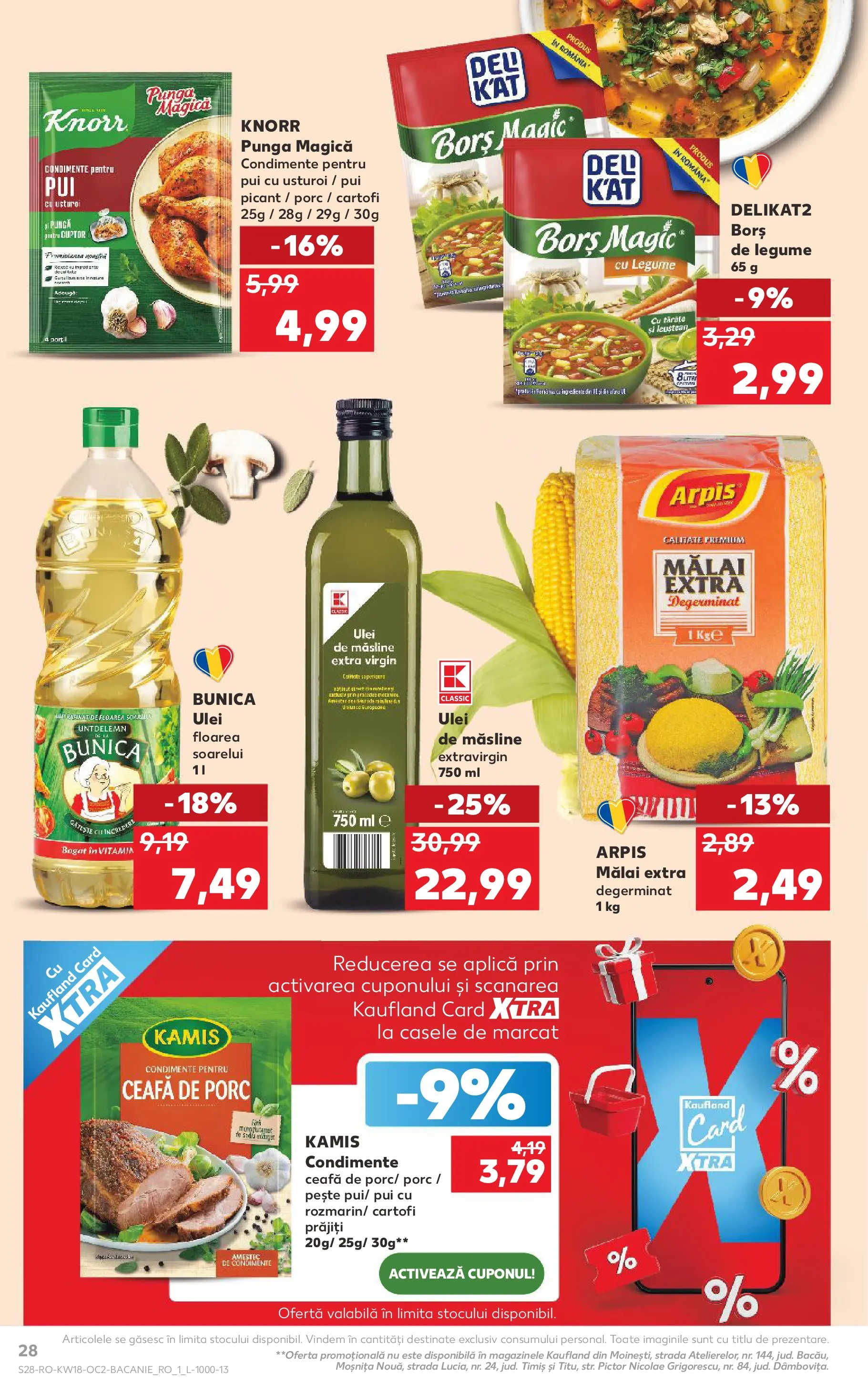 Kaufland Satu Mare 29.04.2026 - Revista si Oferta | Pagină: 28 | Produse: Cuptor, Ulei, Legume, Usturoi