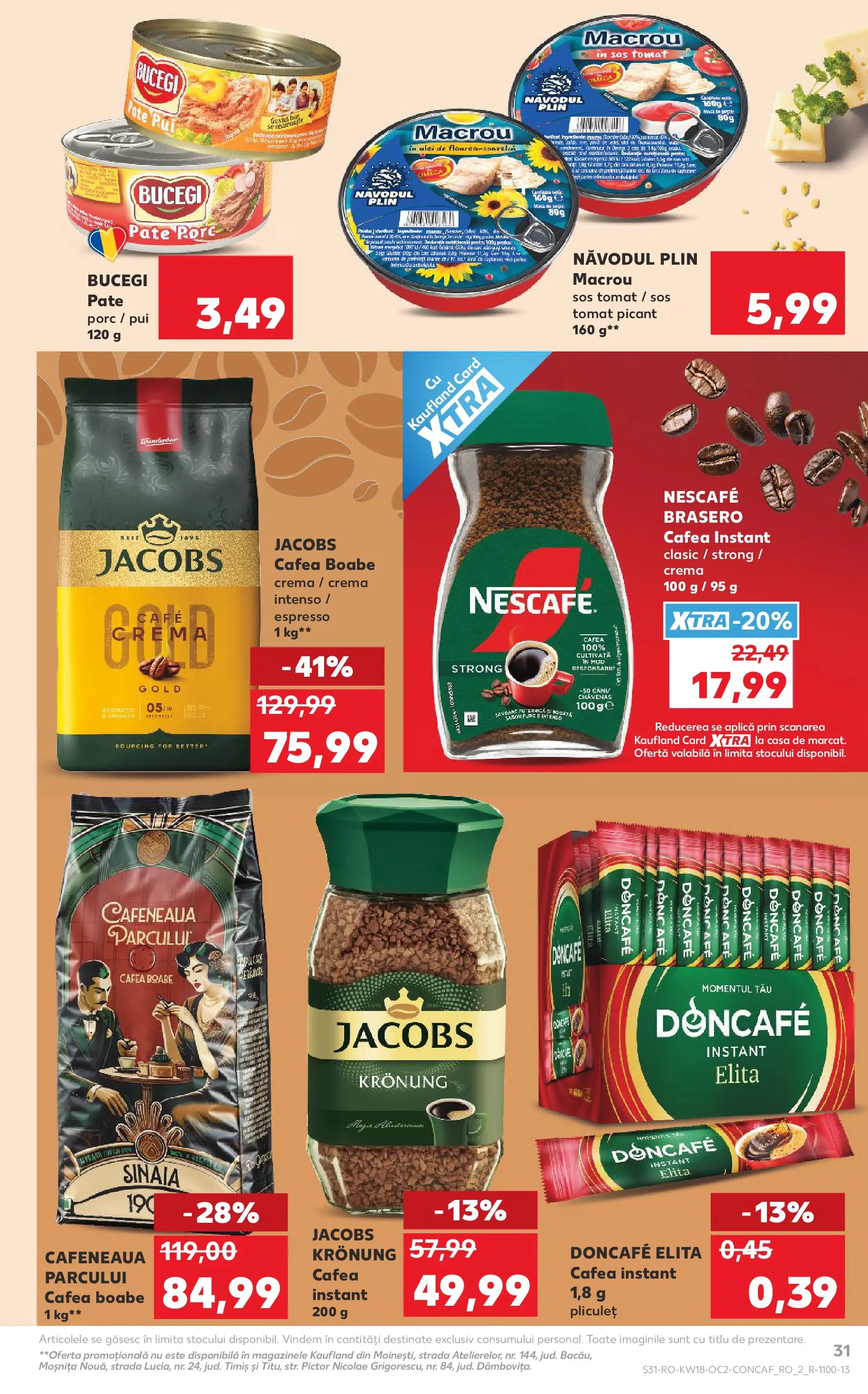 Kaufland Viseu de Sus 29.04.2026 - Revista si Oferta | Pagină: 31 | Produse: Hacıyatmaz Kedi Oyuncağı, Pate, Cremă, Ulei