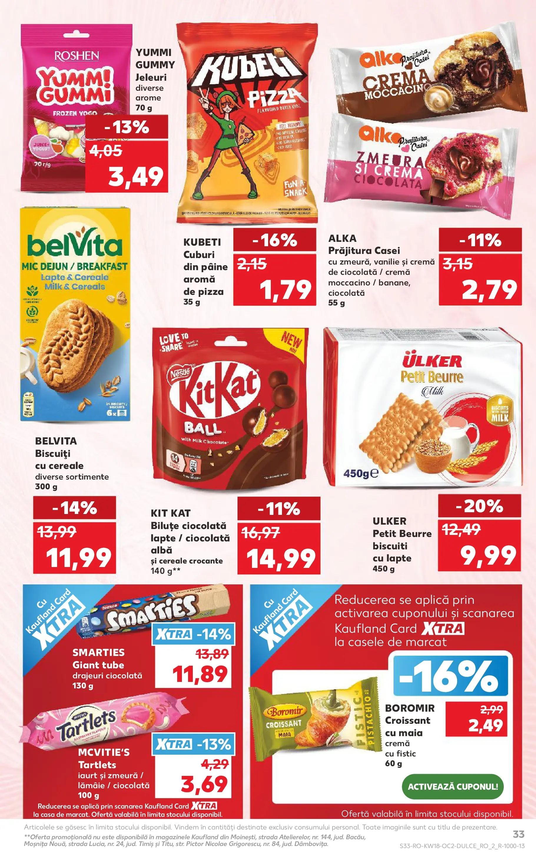Kaufland Satu Mare 29.04.2026 - Revista si Oferta | Pagină: 33 | Produse: Zmeură, Cremă, Ciocolată, Cereale