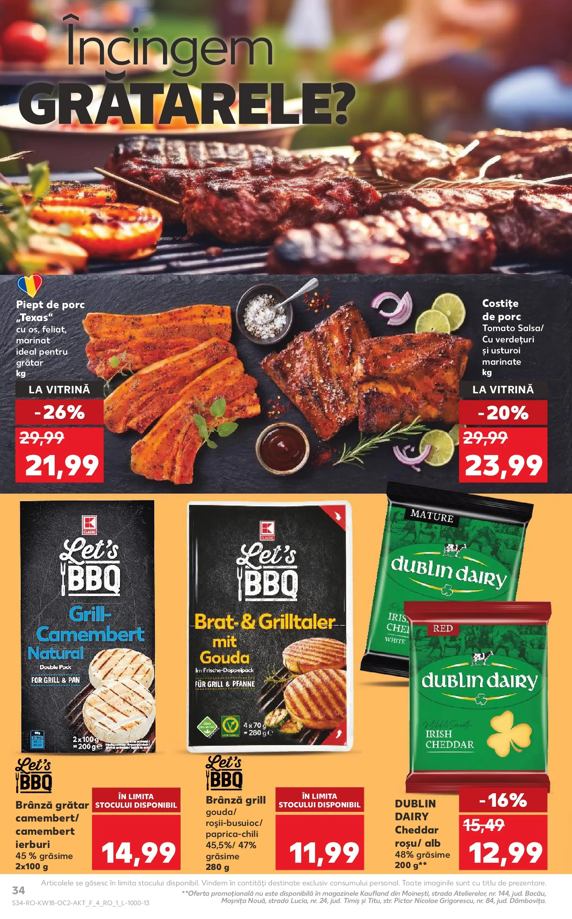 Kaufland Satu Mare 29.04.2026 - Revista si Oferta | Pagină: 34 | Produse: Grill, Grătar, Brânză, Gouda
