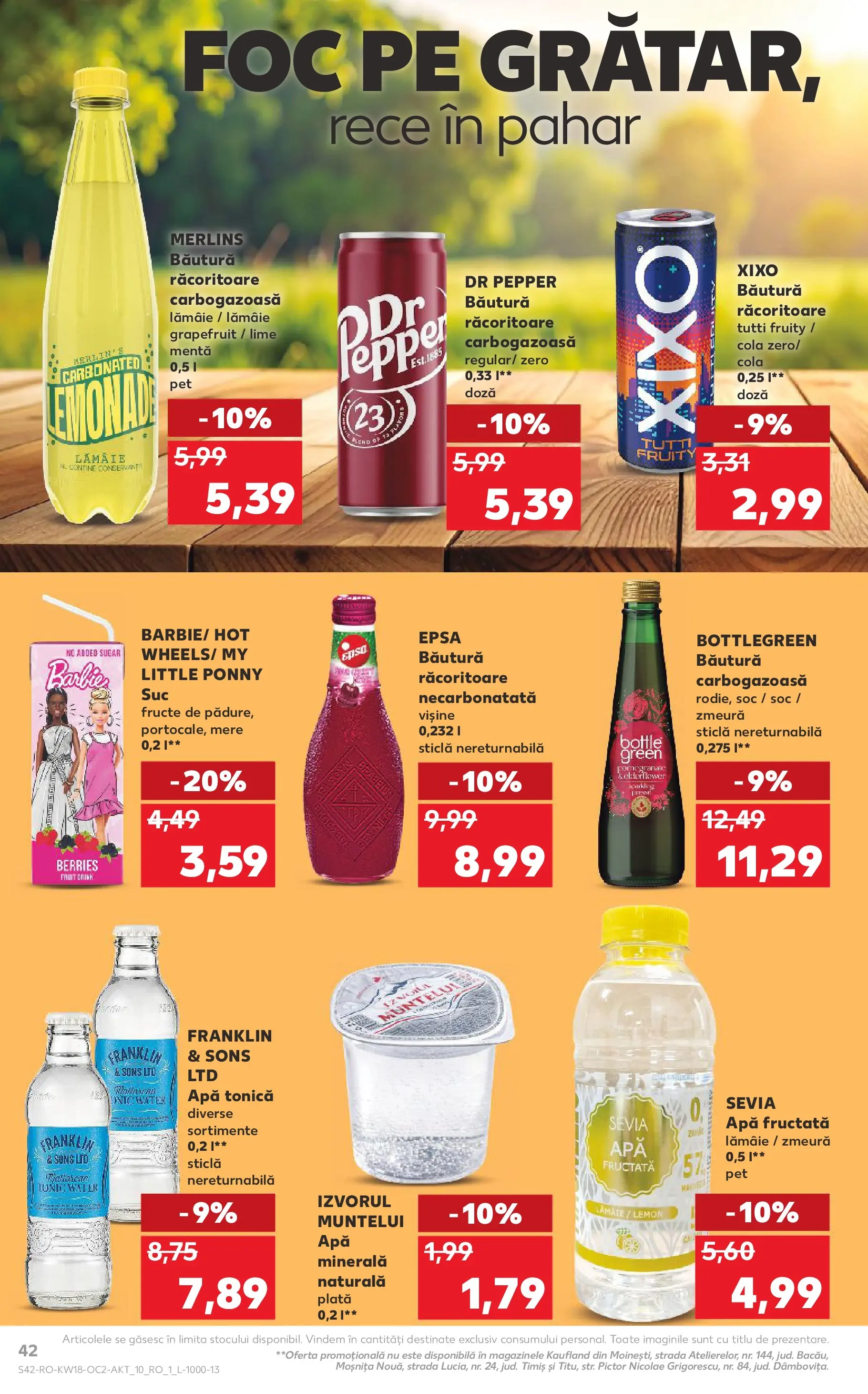 Kaufland Satu Mare 29.04.2026 - Revista si Oferta | Pagină: 42 | Produse: Amerikan servis, Mere, Apă, Fructe