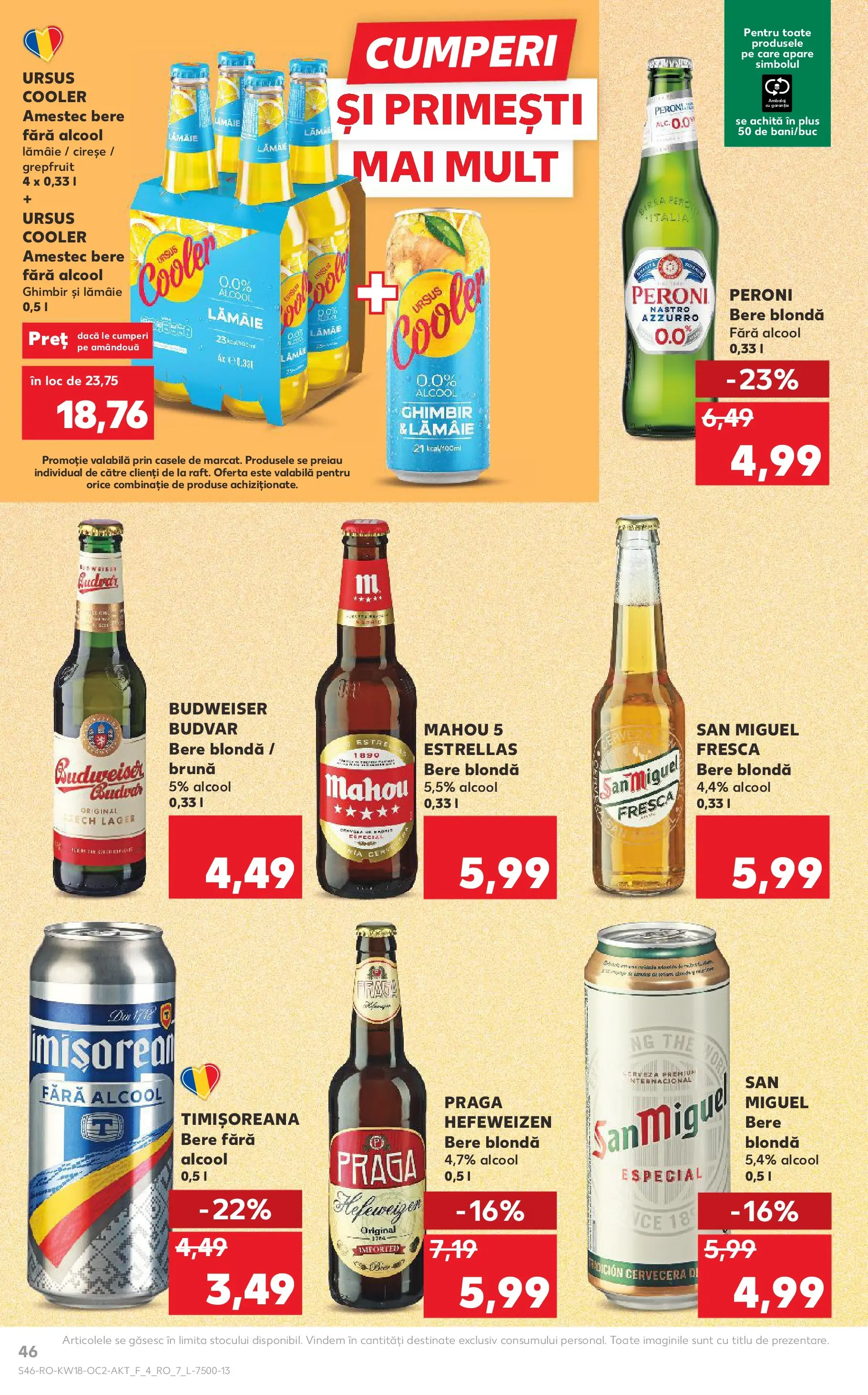 Kaufland Viseu de Sus 29.04.2026 - Revista si Oferta | Pagină: 46 | Produse: Bere, Cireșe, Lămâie