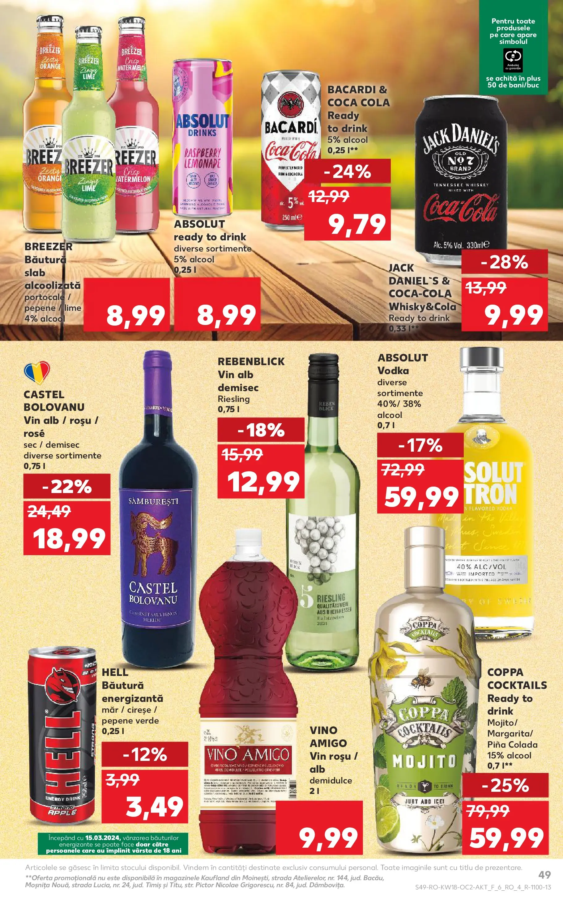 Kaufland Bârlad 29.04.2026 - Revista si Oferta | Pagină: 49 | Produse: Amerikan servis, Apple, Băutură energizantă, Cocktail