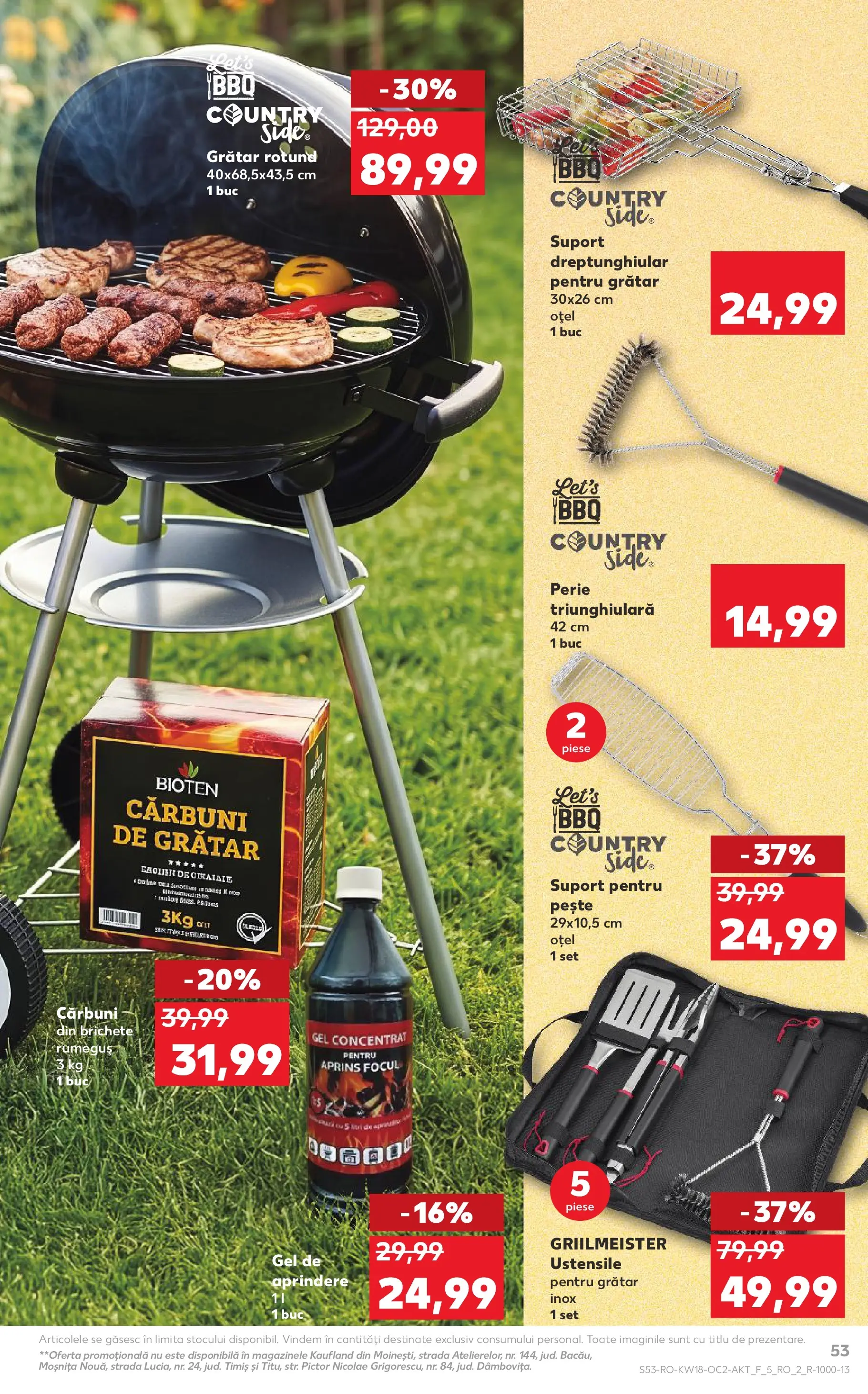 Kaufland Satu Mare 29.04.2026 - Revista si Oferta | Pagină: 53 | Produse: Grill, Grătar, Perie, Pește