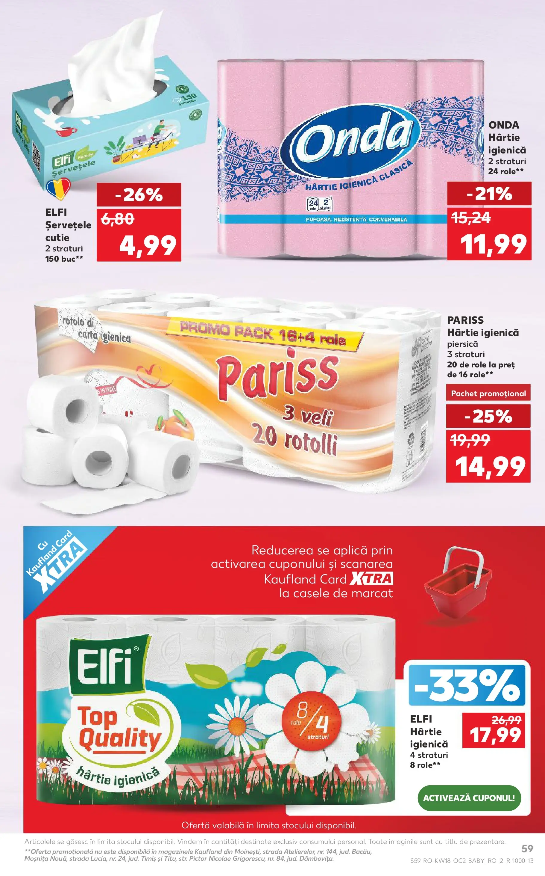 Kaufland Satu Mare 29.04.2026 - Revista si Oferta | Pagină: 59 | Produse: Piersică, Role, Cutie