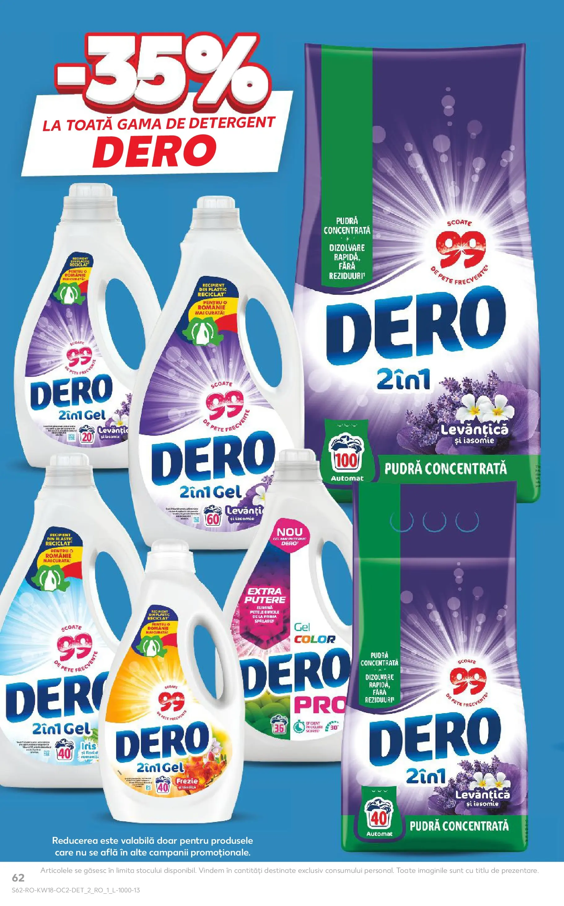 Kaufland Satu Mare 29.04.2026 - Revista si Oferta | Pagină: 62 | Produse: Pudră, Detergent