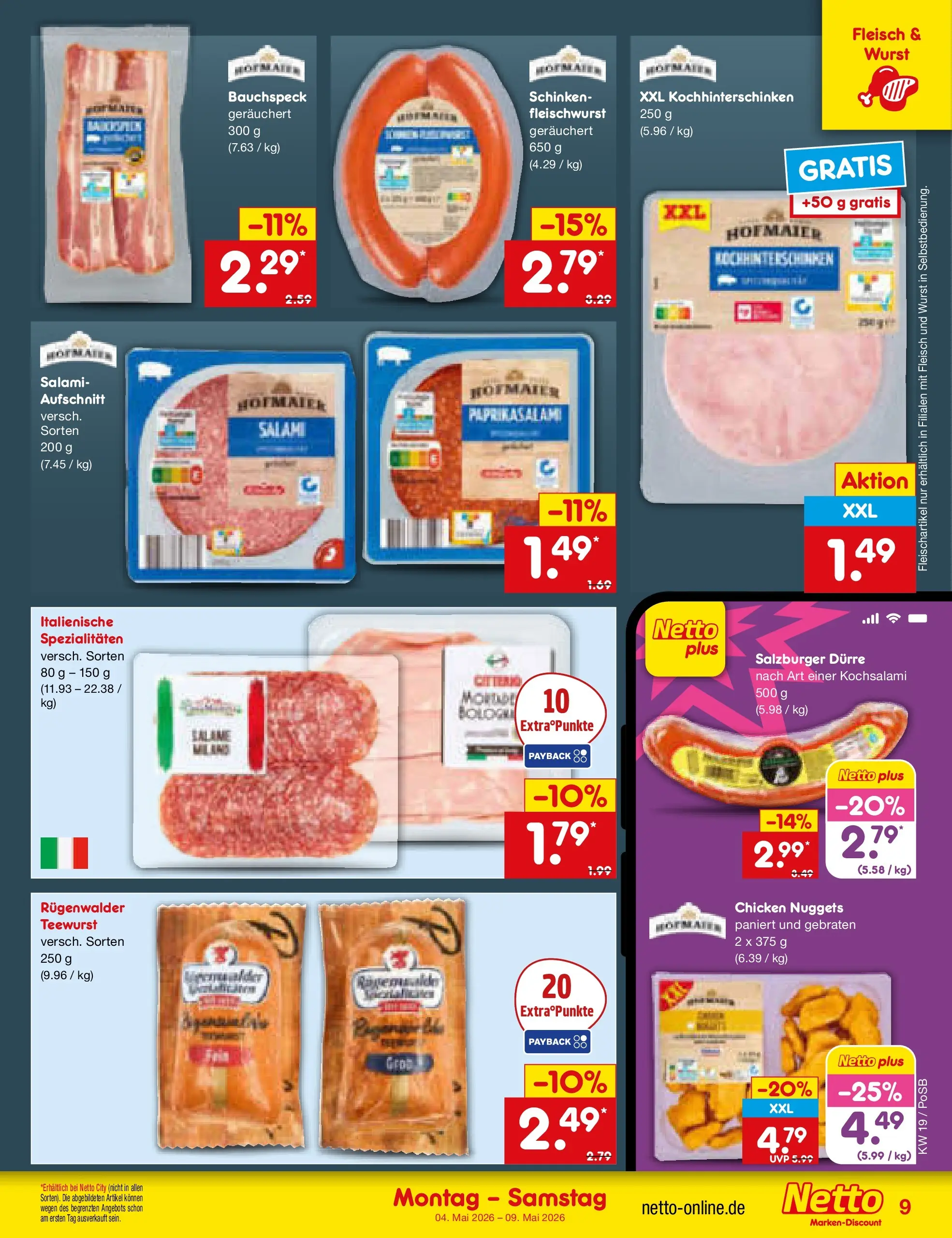 Netto Marken-Discount Prospekt Regensburg	 (ab 04.05.2026) » Angebote | Seite: 9