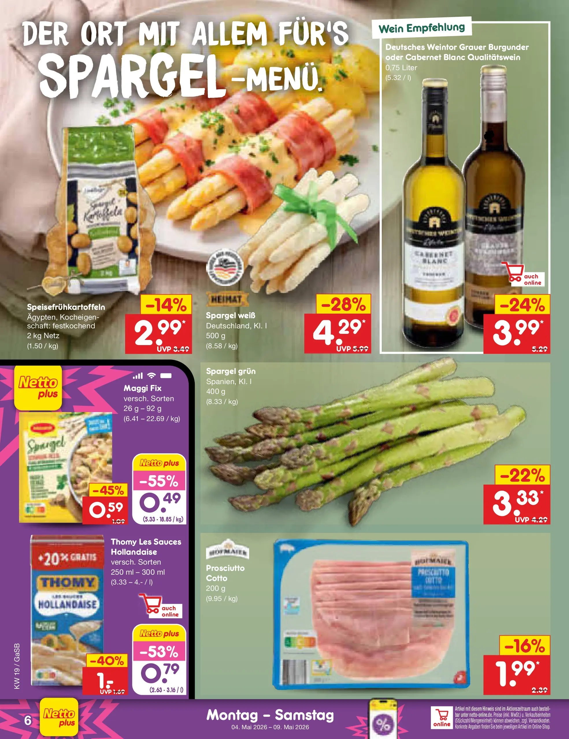Netto Marken-Discount Prospekt Bremen-Lesum	 (ab 04.05.2026) » Angebote | Seite: 6