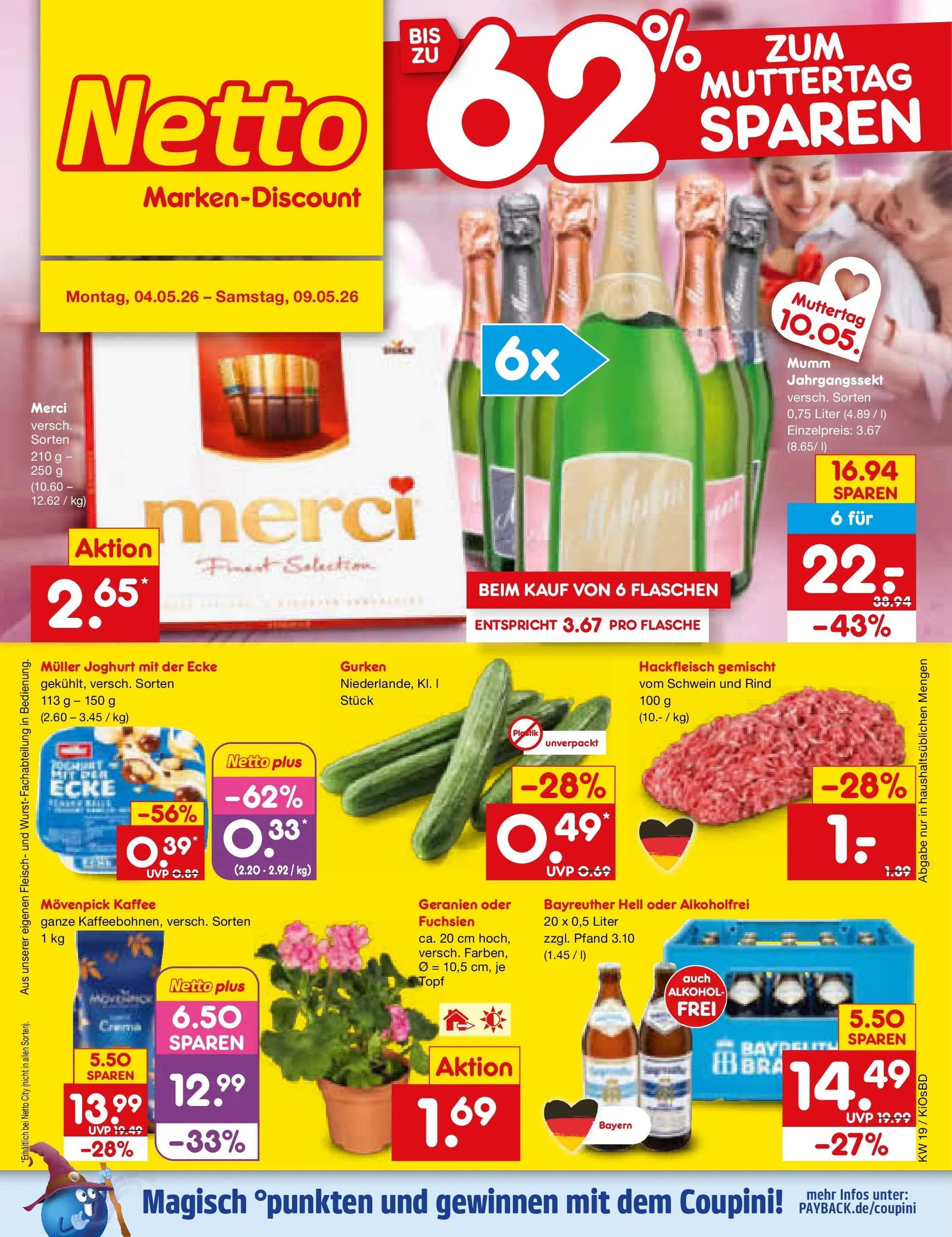 Netto Marken-Discount Prospekt Mistelbach	 (ab 04.05.2026) » Angebote | Seite: 1