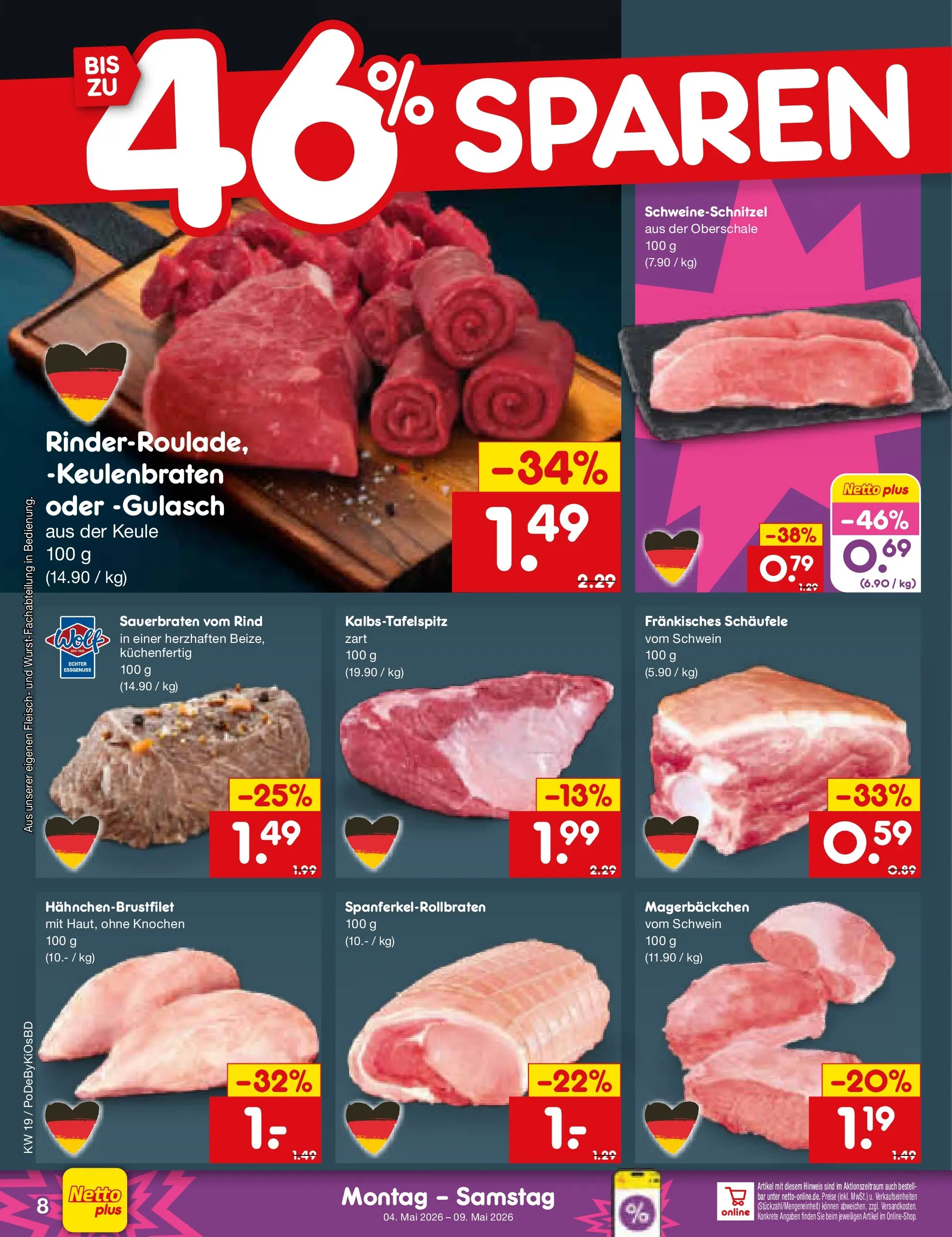 Netto Marken-Discount Prospekt Buttenwiesen	 (ab 04.05.2026) » Angebote | Seite: 8