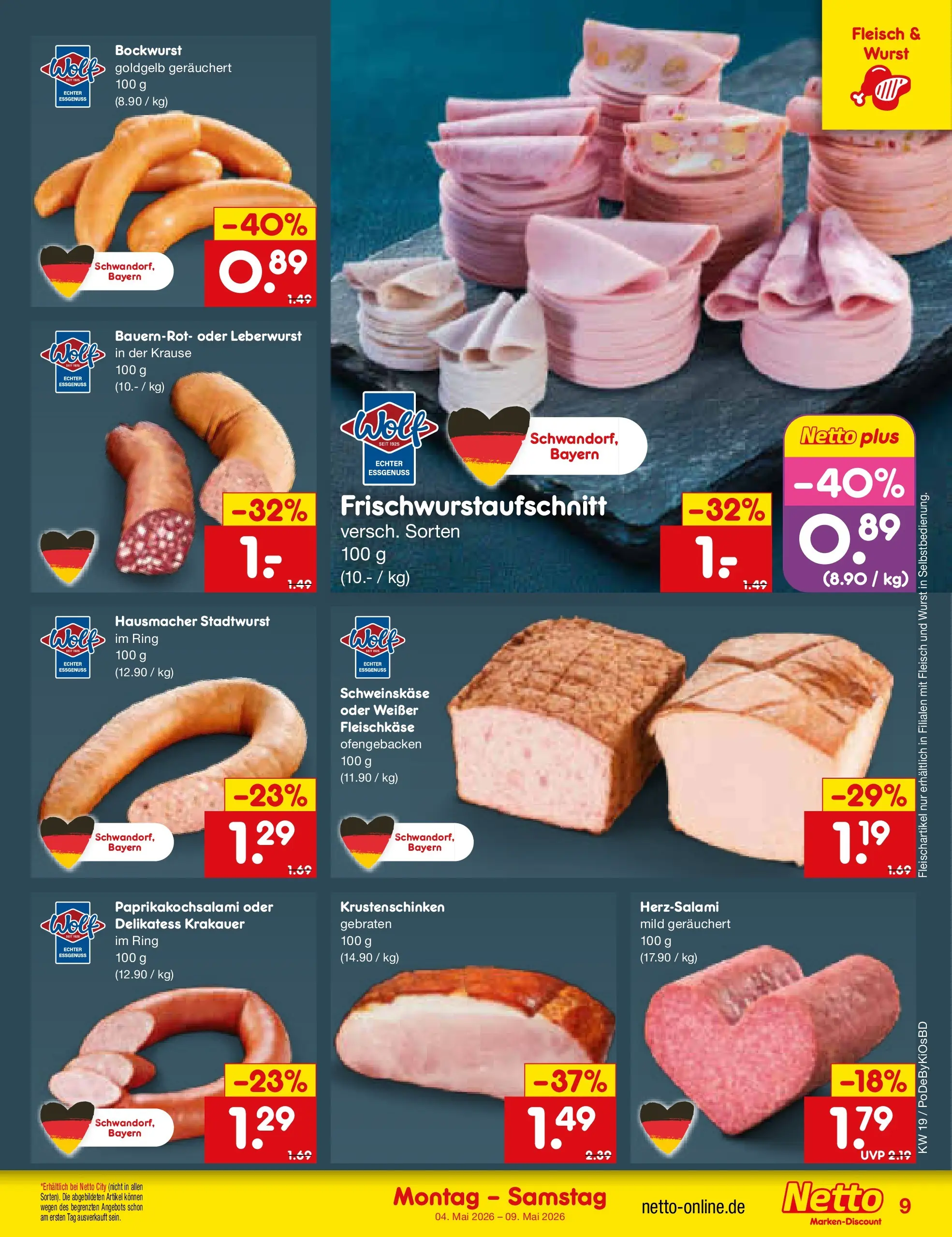 Netto Marken-Discount Prospekt Buttenwiesen	 (ab 04.05.2026) » Angebote | Seite: 9