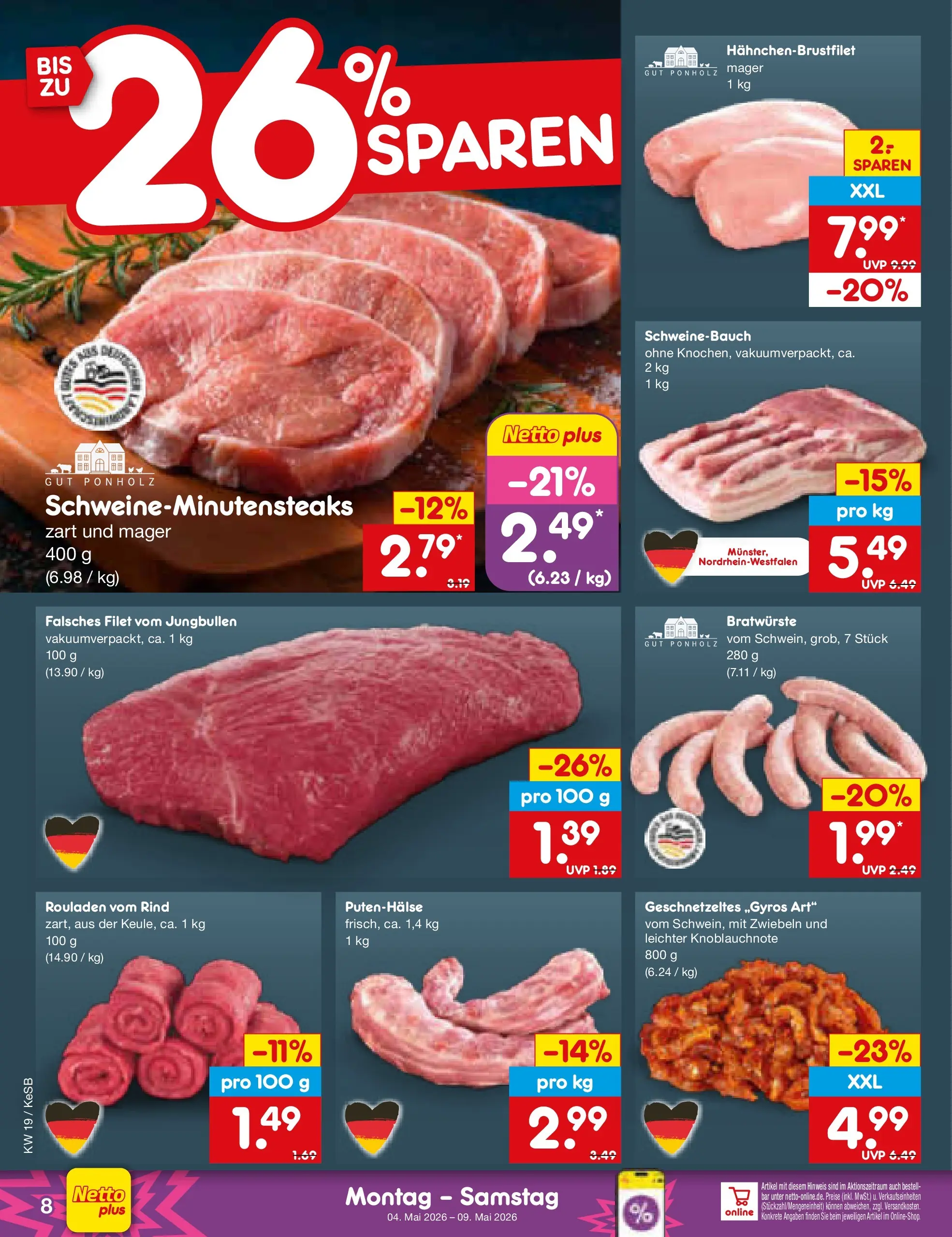 Netto Marken-Discount Prospekt Bonn	 (ab 04.05.2026) » Angebote | Seite: 8