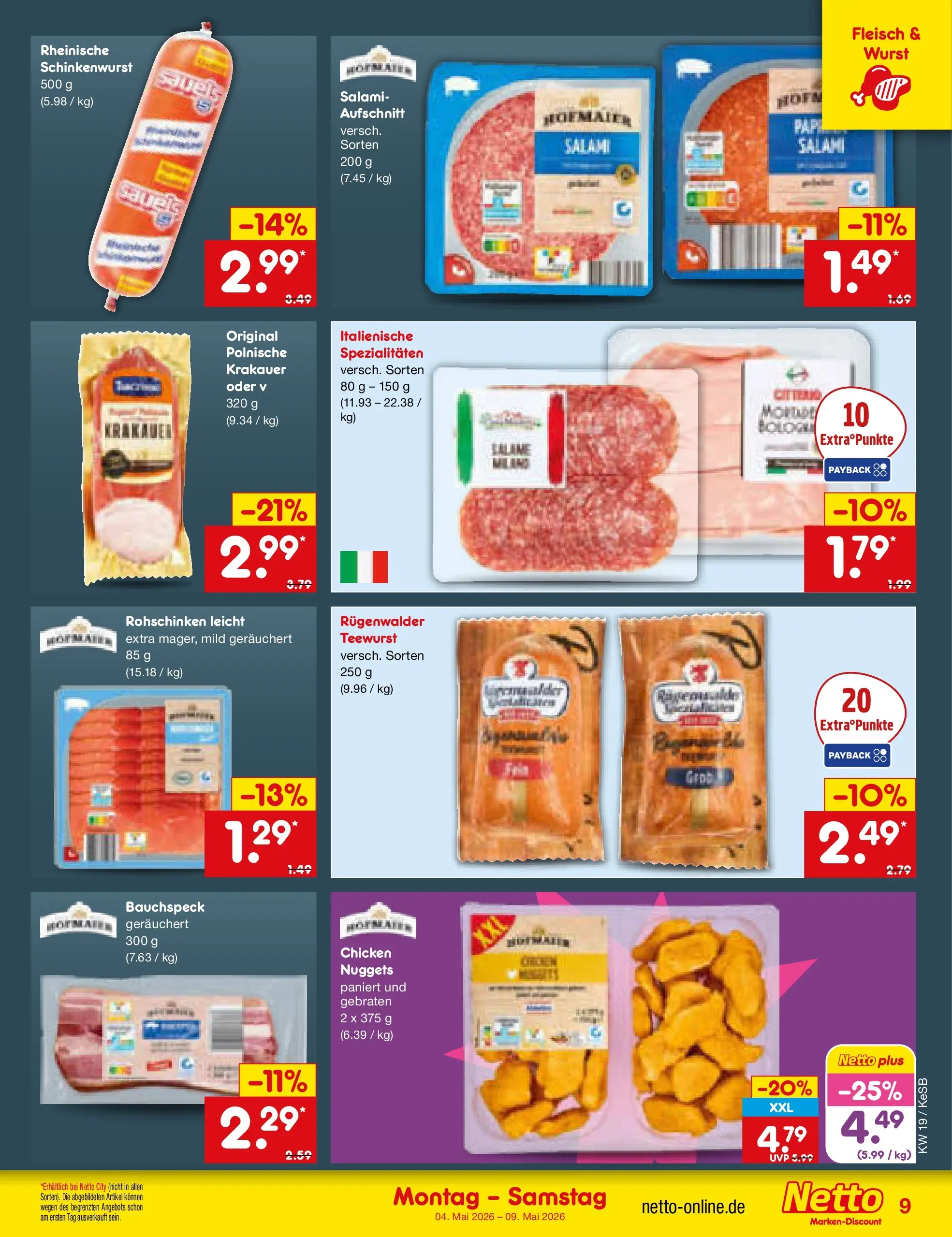 Netto Marken-Discount Prospekt Bonn	 (ab 04.05.2026) » Angebote | Seite: 9