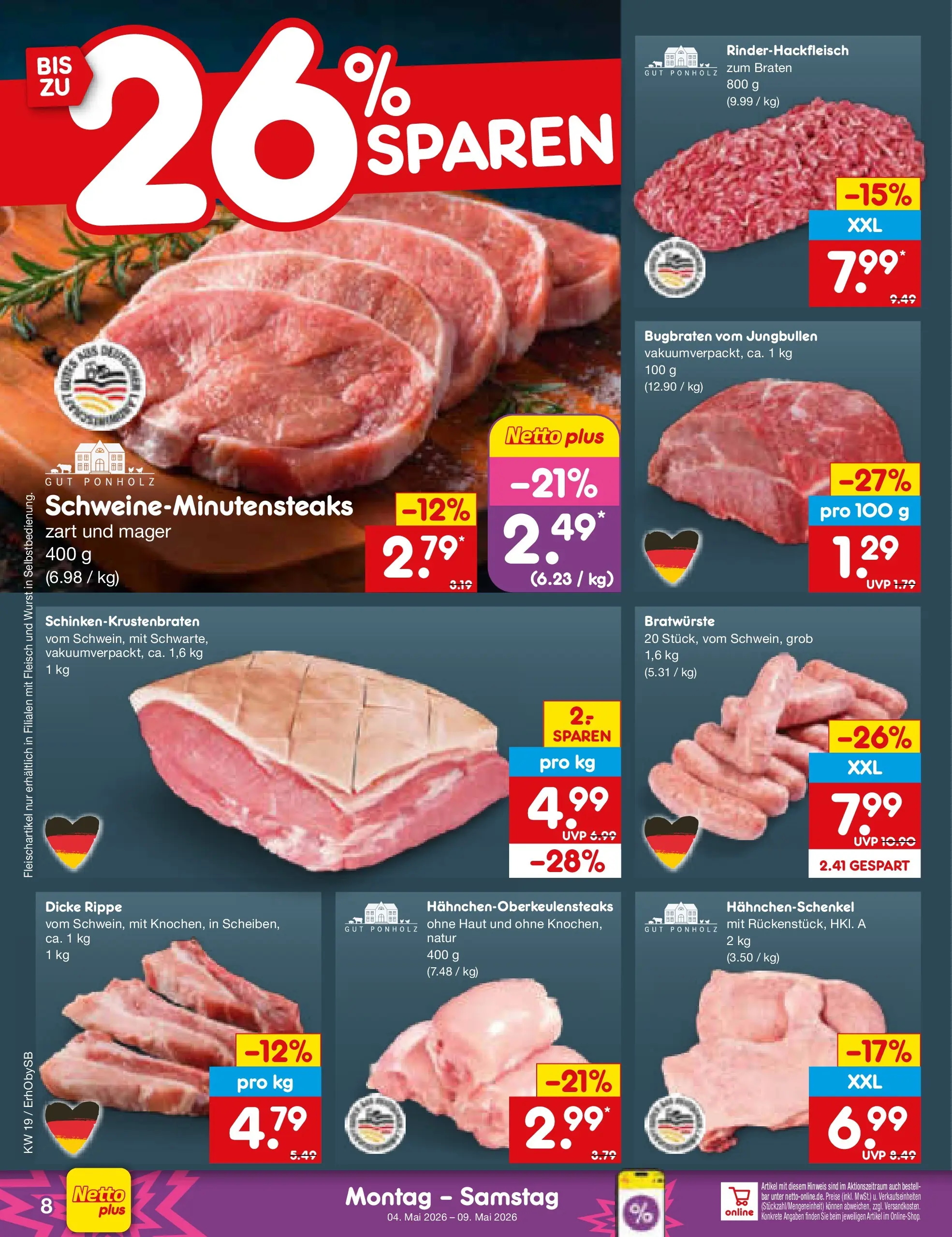 Netto Marken-Discount Prospekt Rohrdorf-Thansau	 (ab 04.05.2026) » Angebote | Seite: 8
