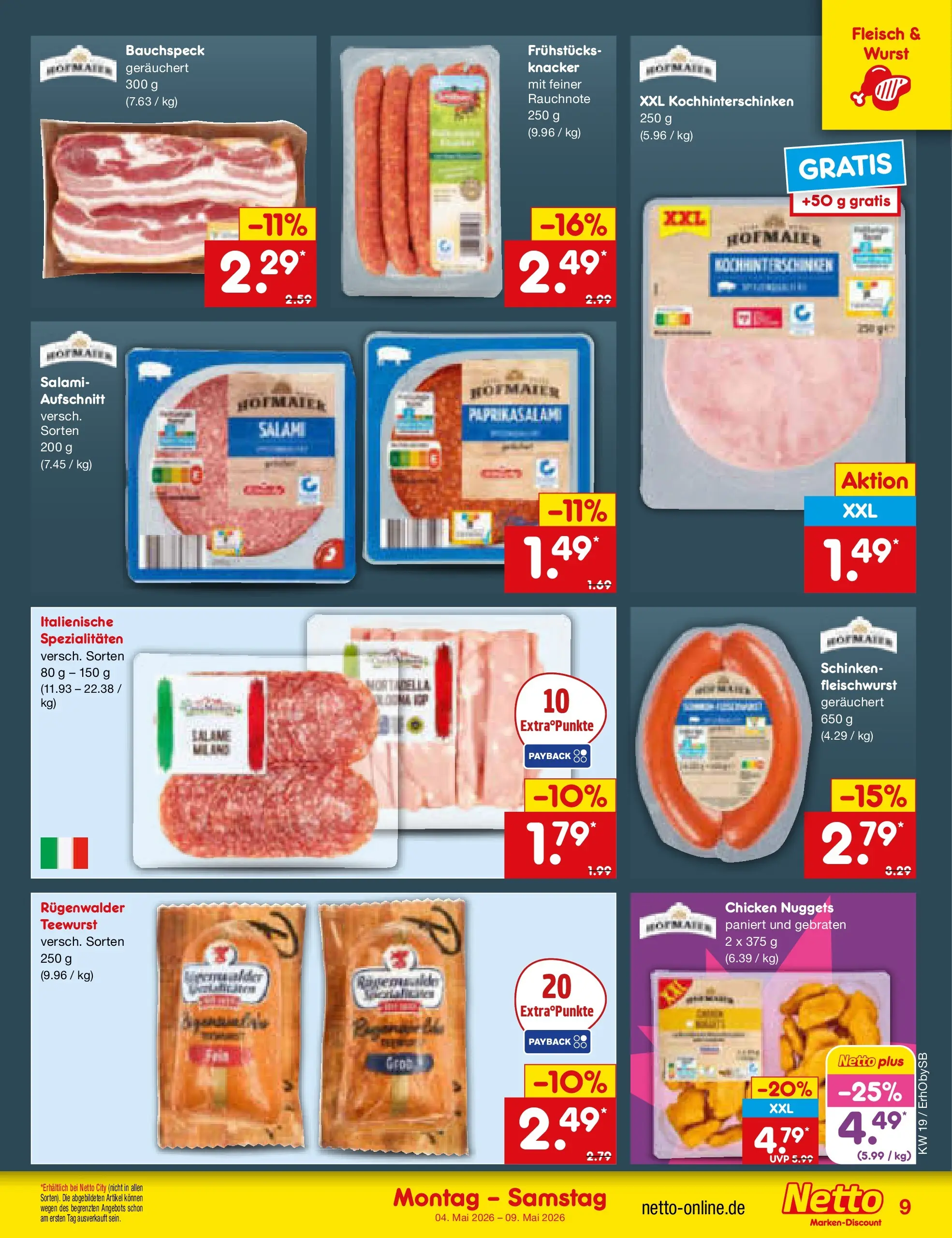 Netto Marken-Discount Prospekt Rohrdorf-Thansau	 (ab 04.05.2026) » Angebote | Seite: 9
