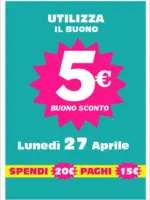 Euro Shop 5 euro buono sconto - al 27.04.2026