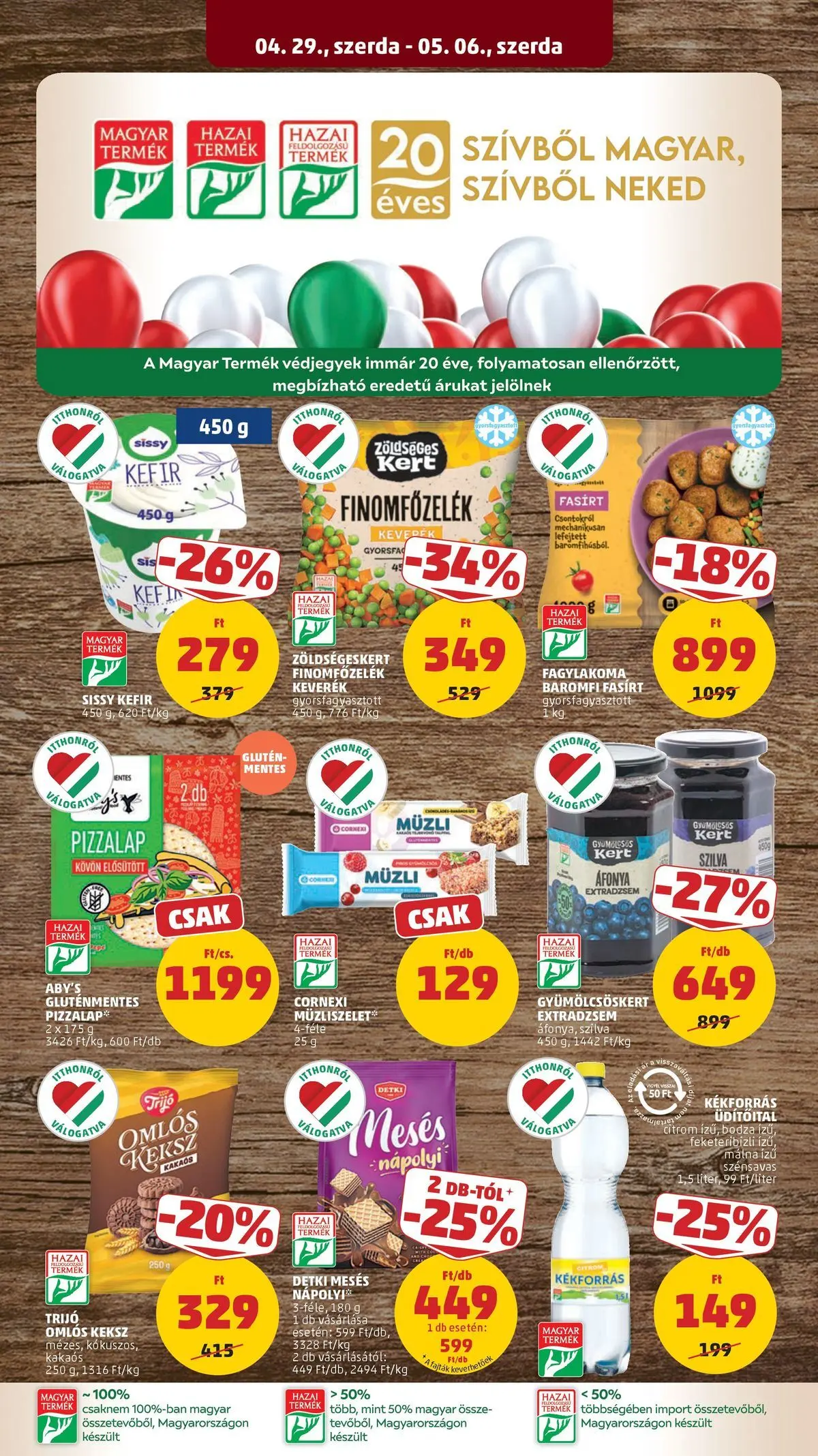 PENNY - Penny újság érvényessége 2026.05.06-ig: 2026.04.29.-tól lapozható | Oldal: 12 | Termékek: Kefir, Szilva, Müzliszelet, Nápolyi