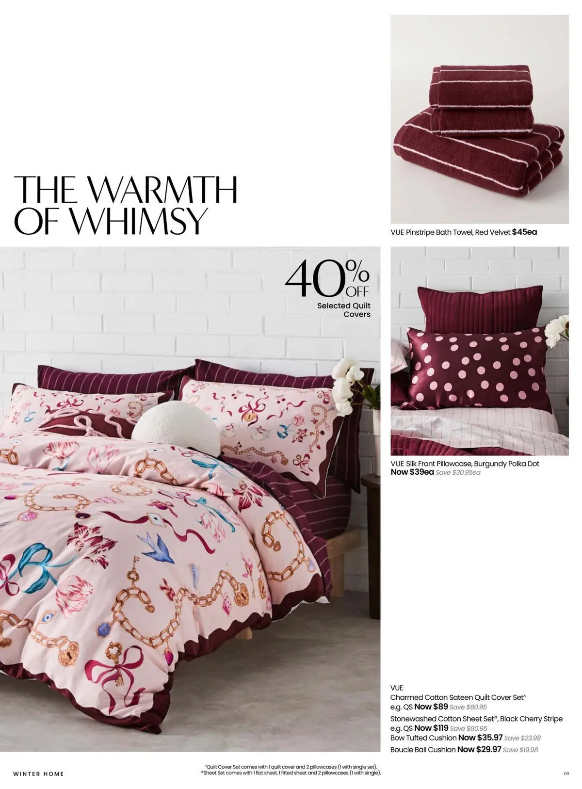 Deals - Home Comforts - 28/04/2026 > weekly / monthly specials | Page: 9 | Products: Cushion, Bath