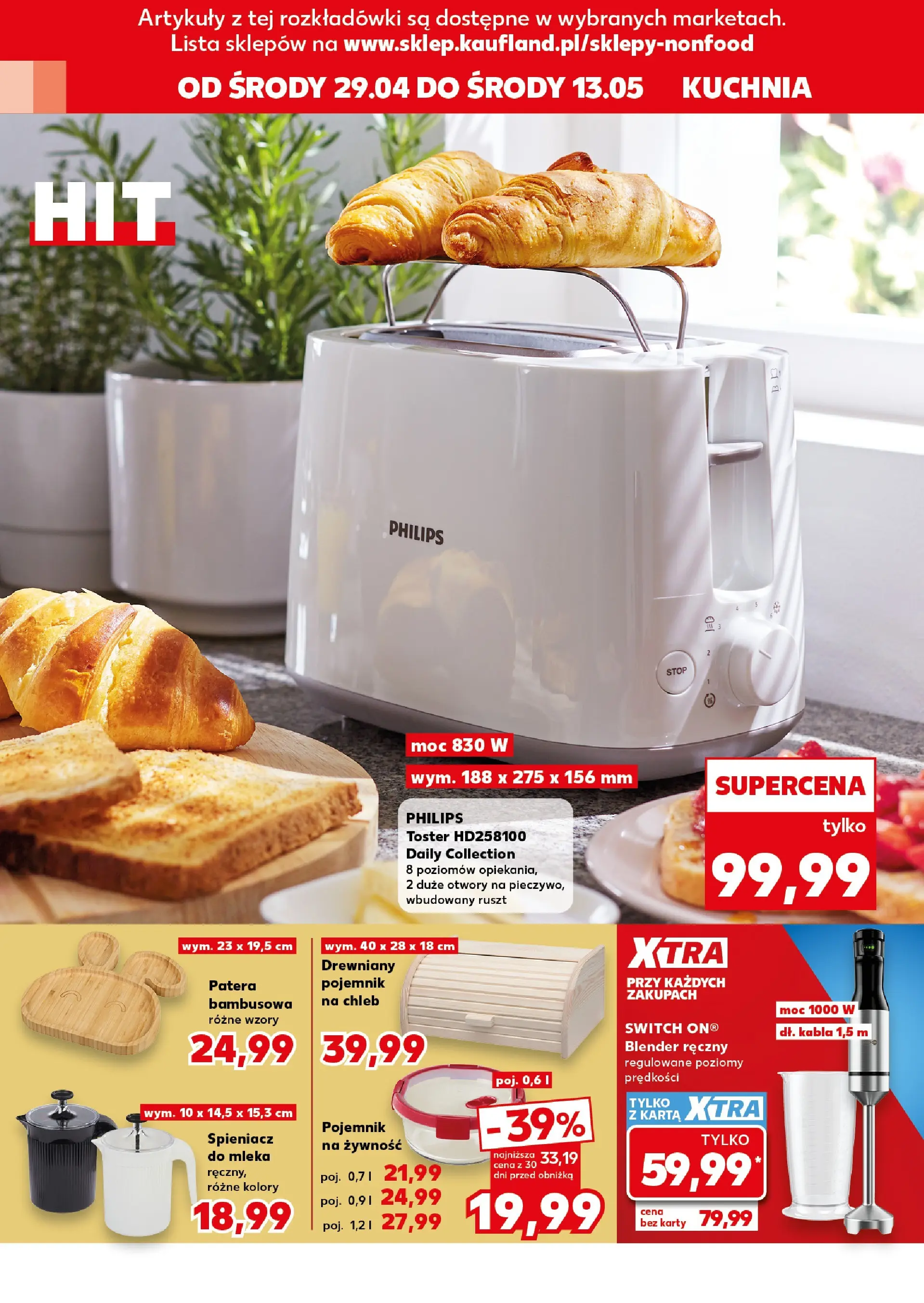 Kaufland gazetka - Złap Okazje od 29.04.2026 - od jutra PDF | Strona: 16 | Produkty: Blender ręczny, Mleka, Toster, Ruszt