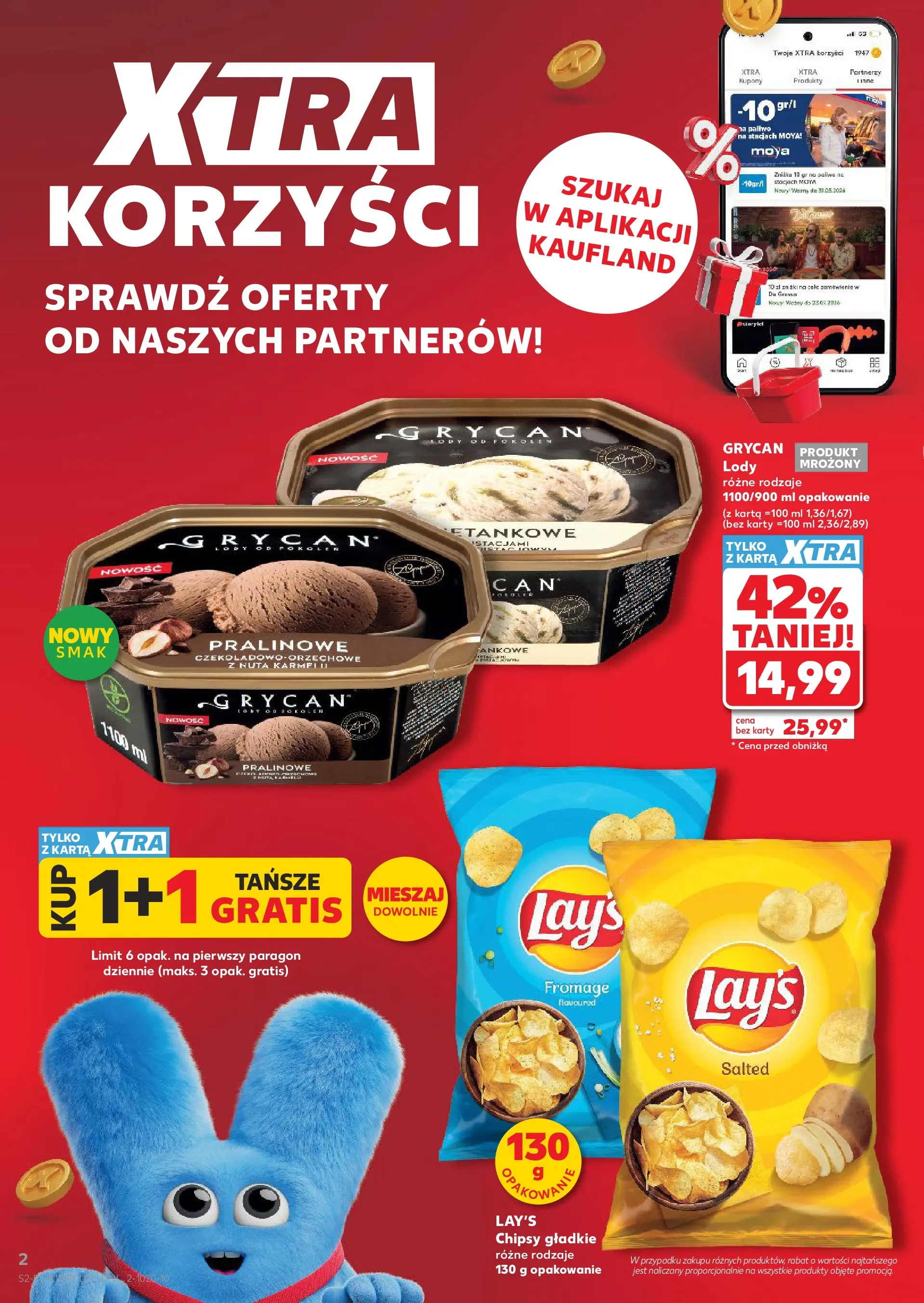 Kaufland gazetka od 29.04.2026 - od jutra PDF | Strona: 2 | Produkty: Karta, Chipsy, Lody
