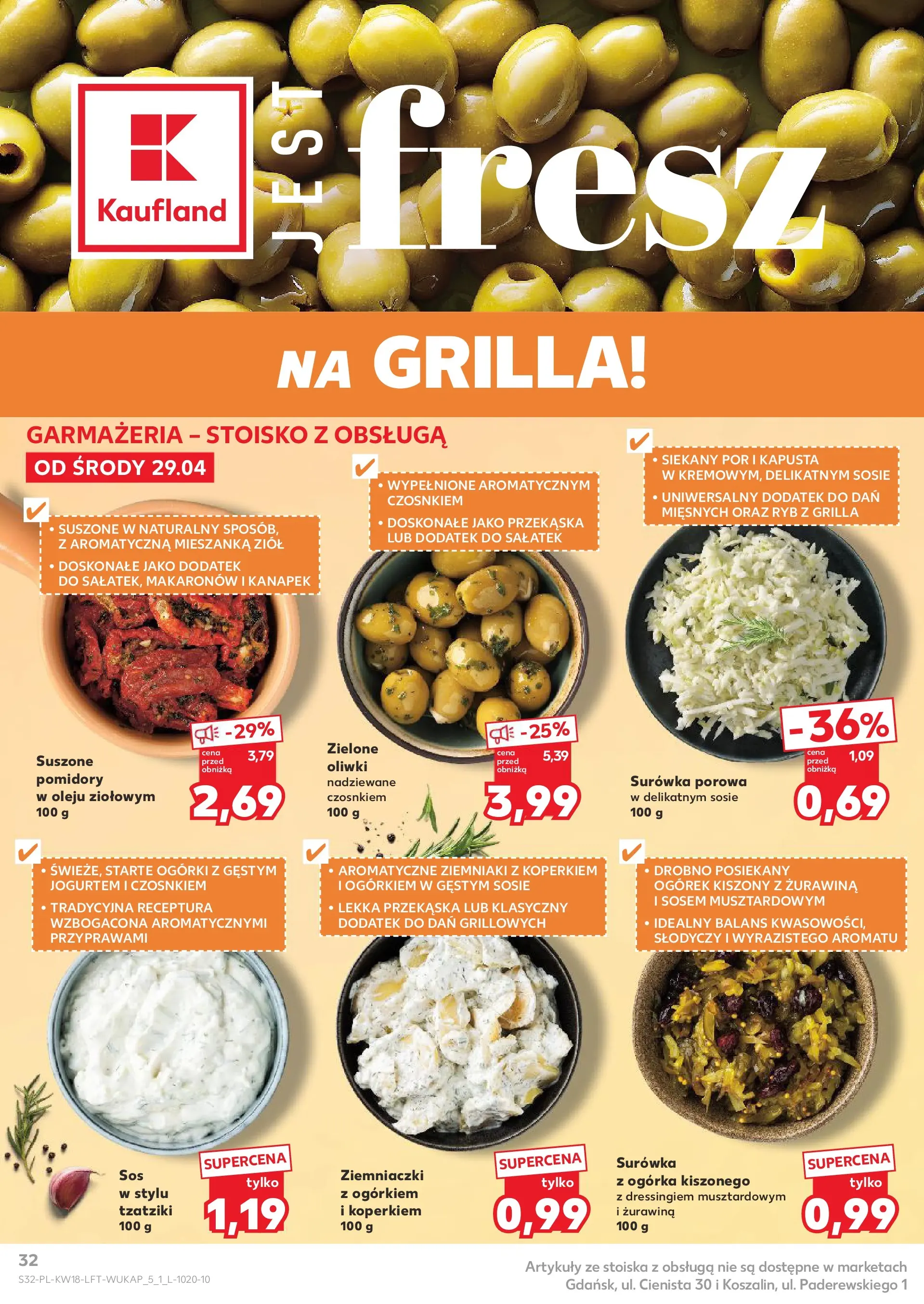 Kaufland gazetka od 29.04.2026 - od jutra PDF | Strona: 32 | Produkty: Kapusta, Żurawina, Ziemniaczki, Pomidory