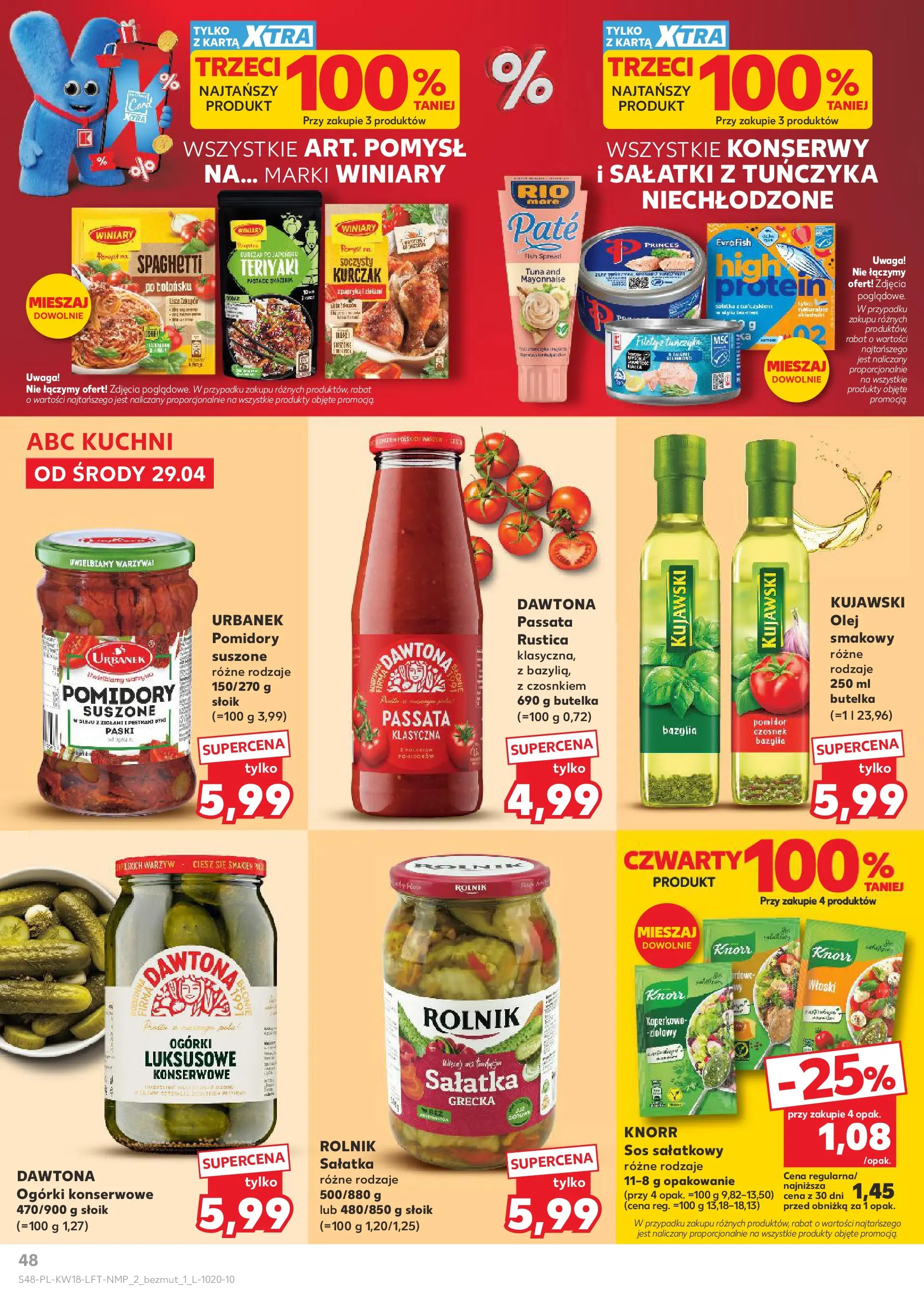 Kaufland gazetka od 29.04.2026 - od jutra PDF | Strona: 48 | Produkty: Czosnek, Ogórki, Warzywa, Sos