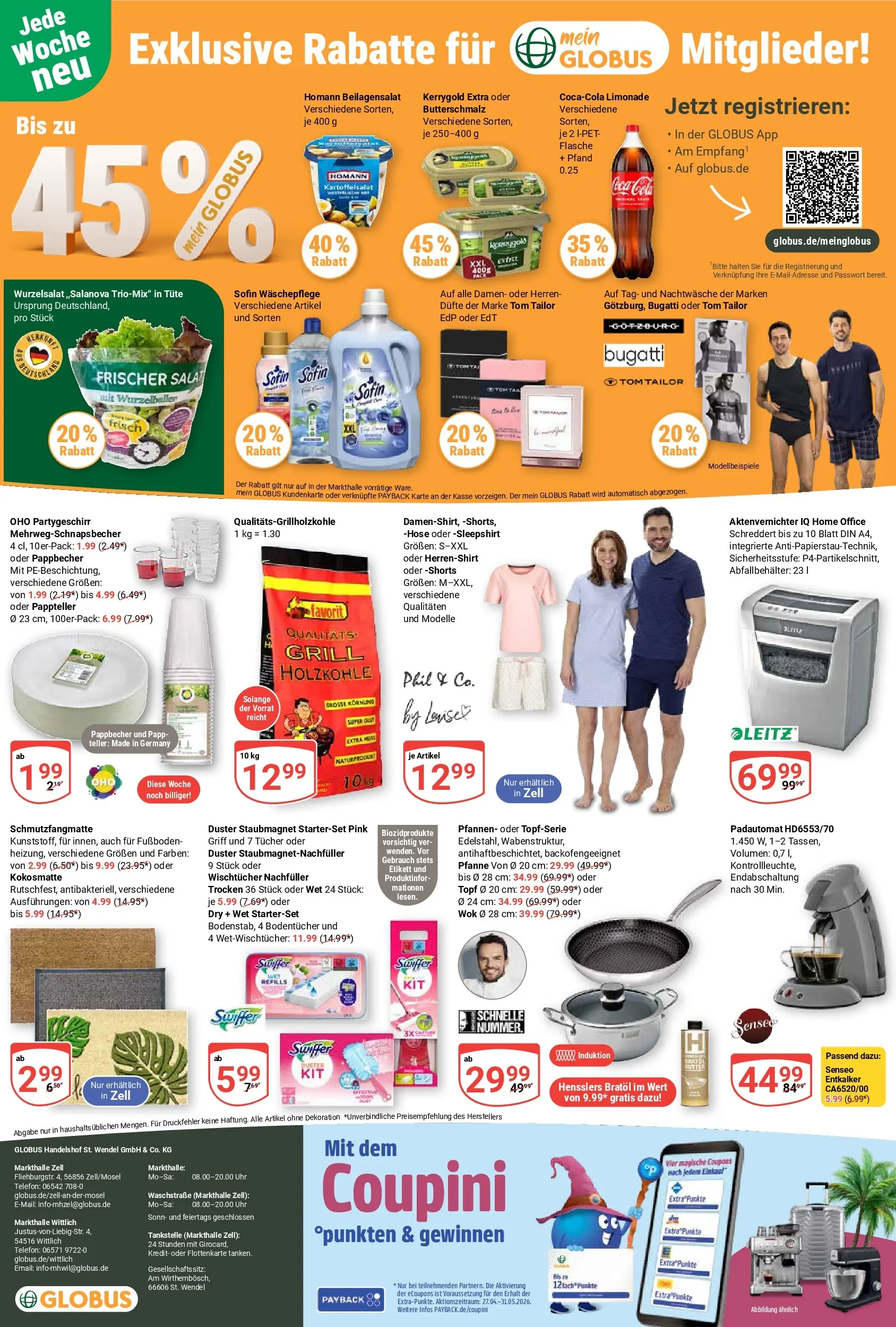 Globus Prospekt Wittlich	 (ab 27.04.2026) » Angebote online | Seite: 22 | Produkte: Tisch, Hose, Salat, Telefon