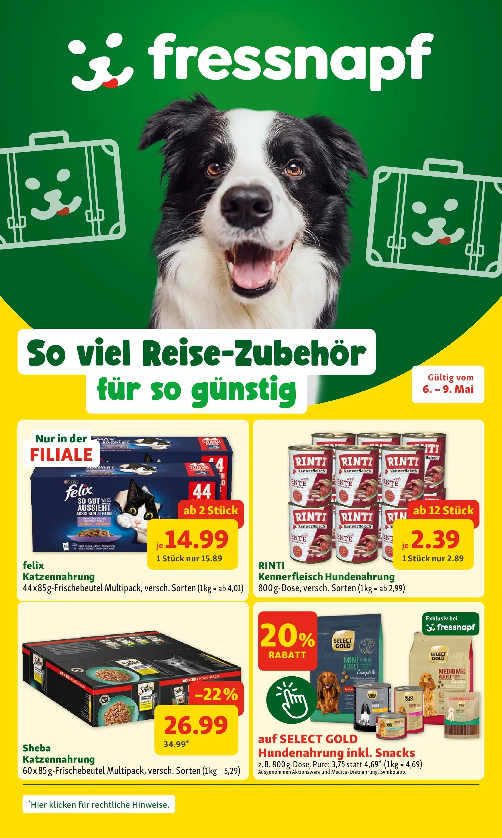 Fressnapf - Fressnapf Angebote 06.05. bis 09.05. von 05.05.2026 - Aktuelle Angebote | Seite: 1