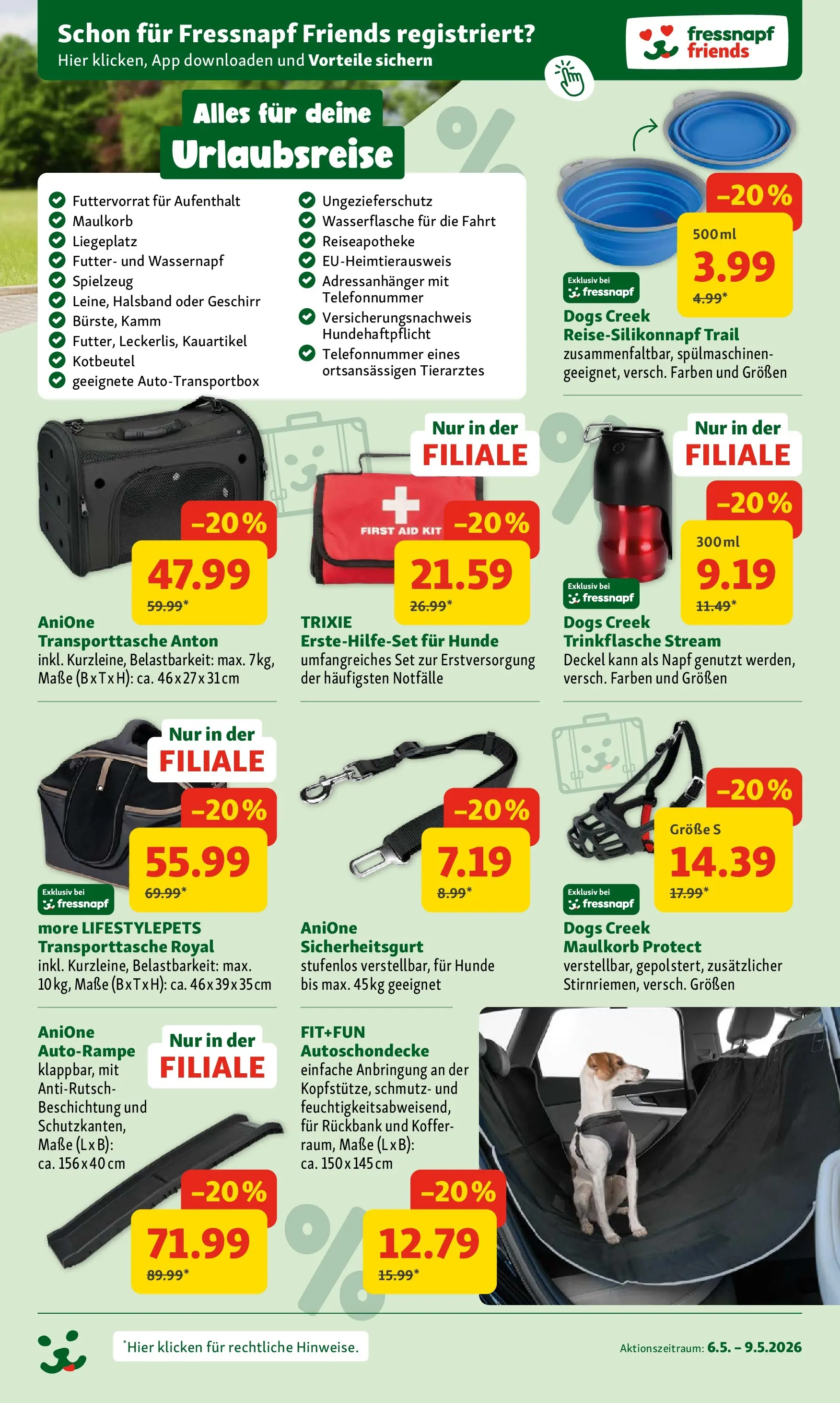 Fressnapf - Fressnapf Angebote 06.05. bis 09.05. von 05.05.2026 - Aktuelle Angebote | Seite: 3 | Produkte: Koffer