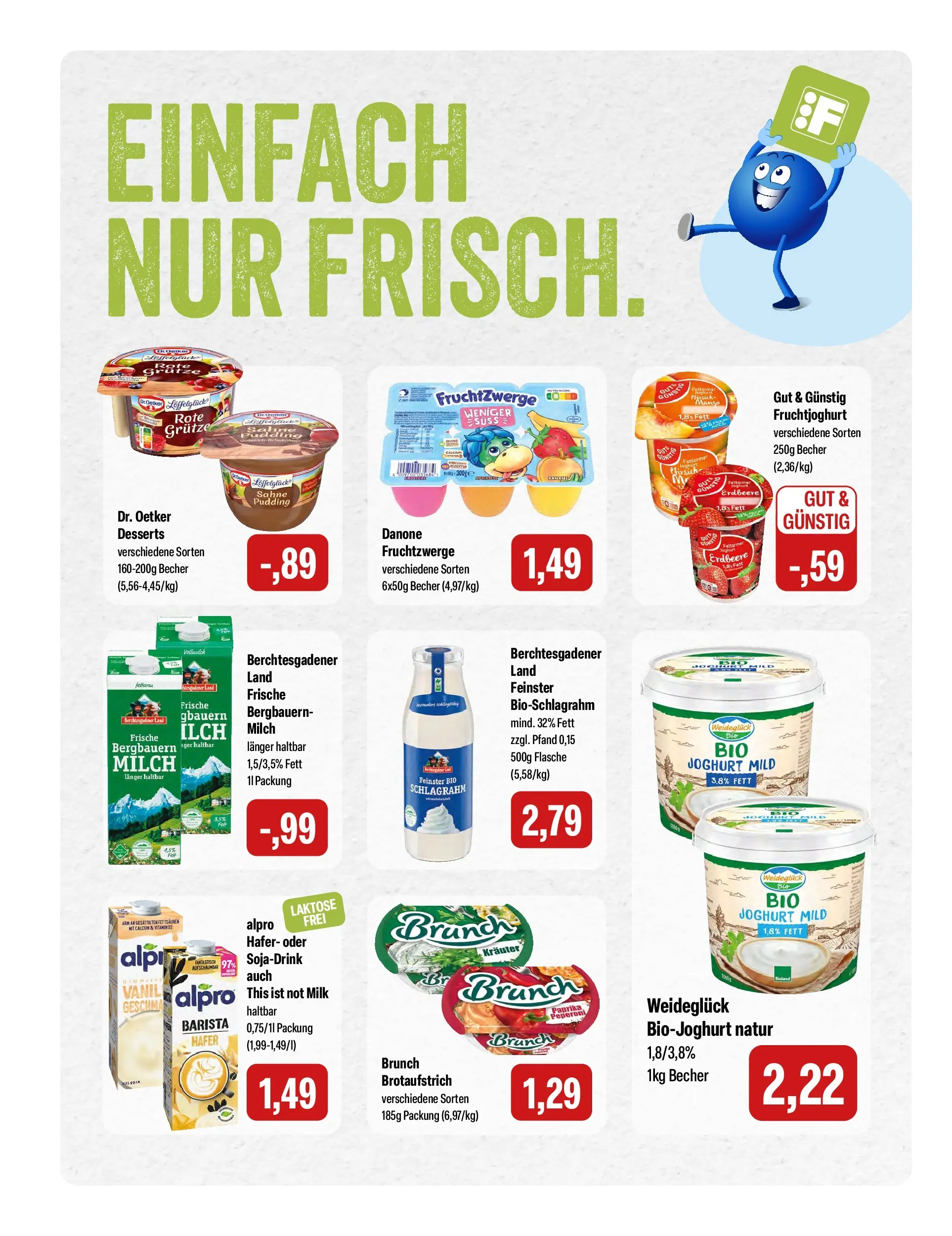 Feneberg Aktuelle Angebote (ab 30.04.2026) zum Blättern | Seite: 4 | Produkte: Milch, Fruchtzwerge, Alpro, Sahne