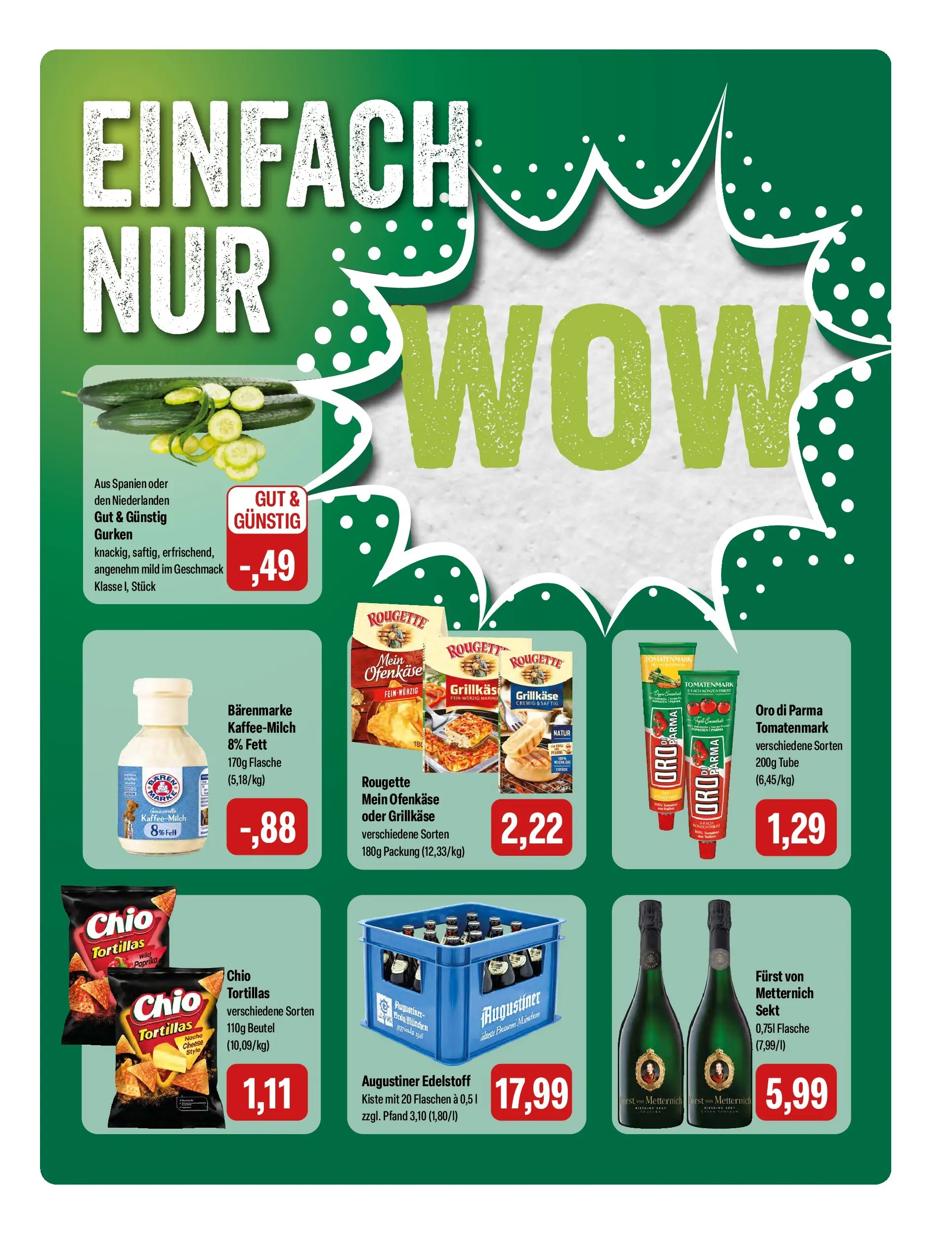 Feneberg Aktuelle Angebote (ab 30.04.2026) zum Blättern | Seite: 7 | Produkte: Oro di parma, Paprika, Chio tortillas, Gurken