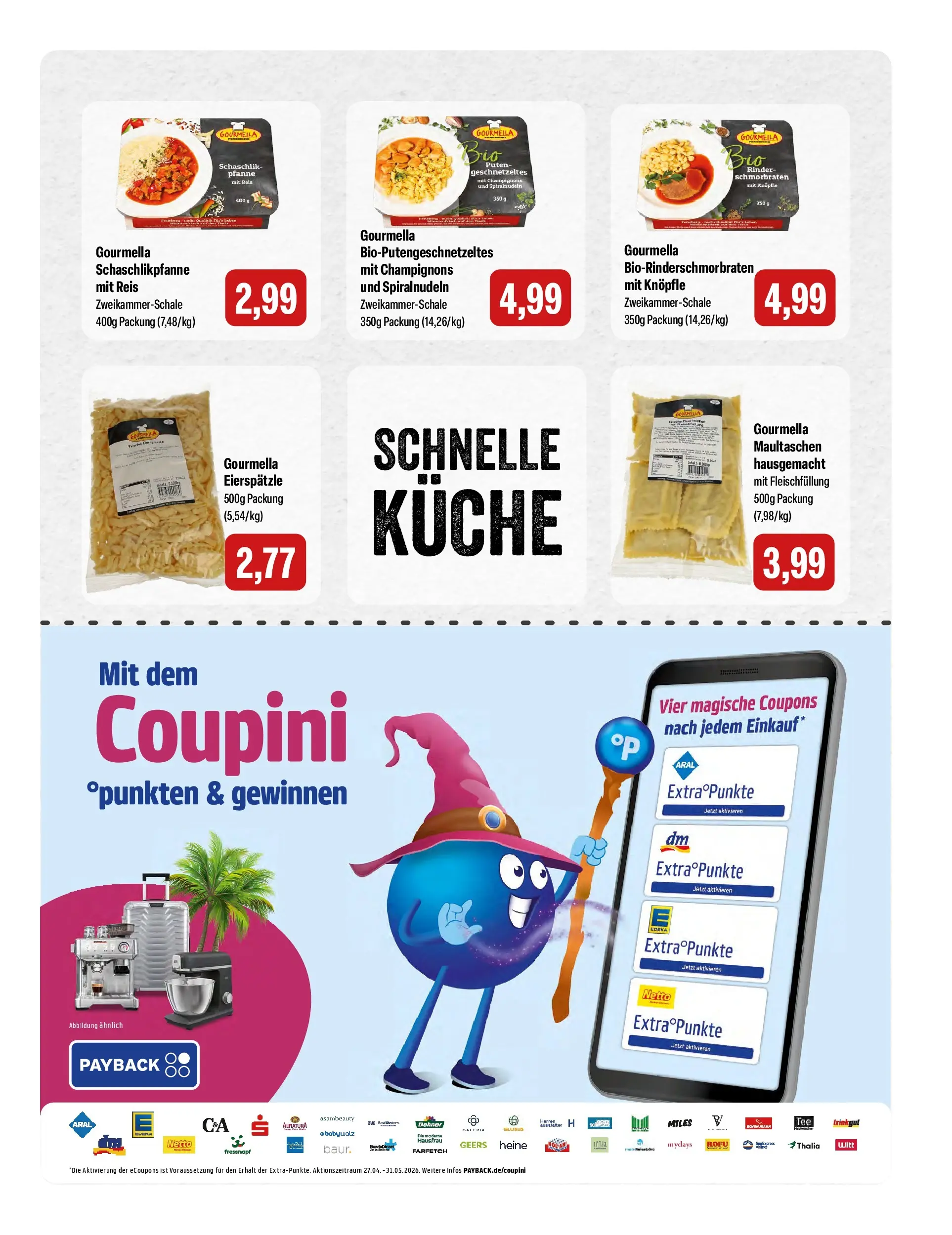 Feneberg Aktuelle Angebote (ab 30.04.2026) zum Blättern | Seite: 13 | Produkte: Küche, Champignons, Reis, Maultaschen
