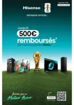 Pulsat Hisense Jusqu'&agrave; 500&euro; rembours&eacute;s - au 23.06.2026