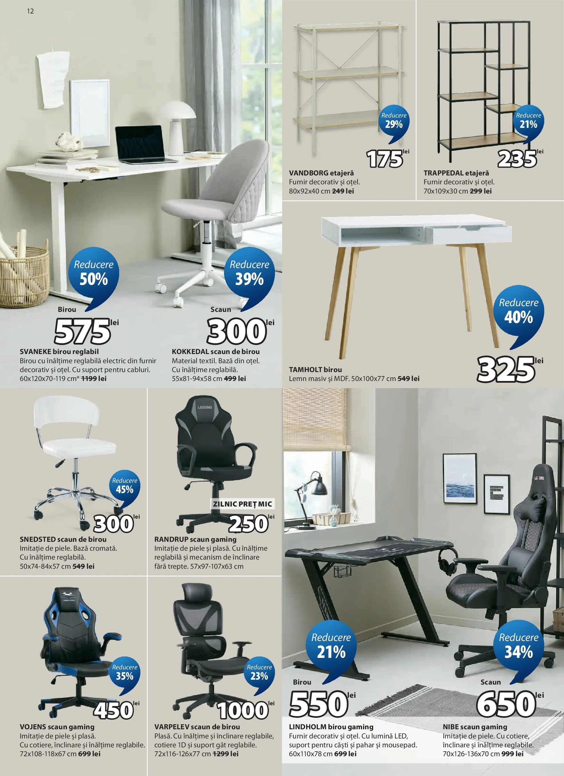 JYSK Catalog - Oferta 24.04.2026 - 26.05.2026 | Pagină: 12 | Produse: Tavuk suyu, Scaun gaming, Scaun, Scaun de birou