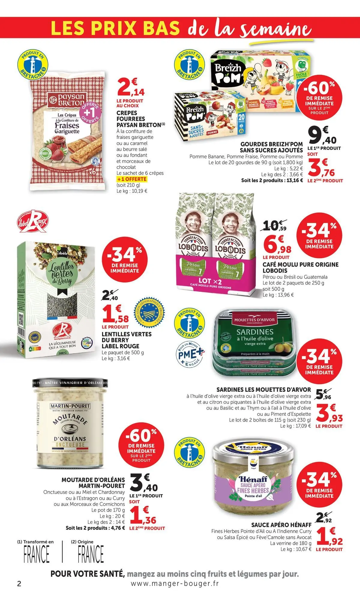U Express - Jour de Marché à partir du 05/05/2026 - promo en ligne | Page: 2 | Produits: Avocat, Pomme, Piment, Beurre