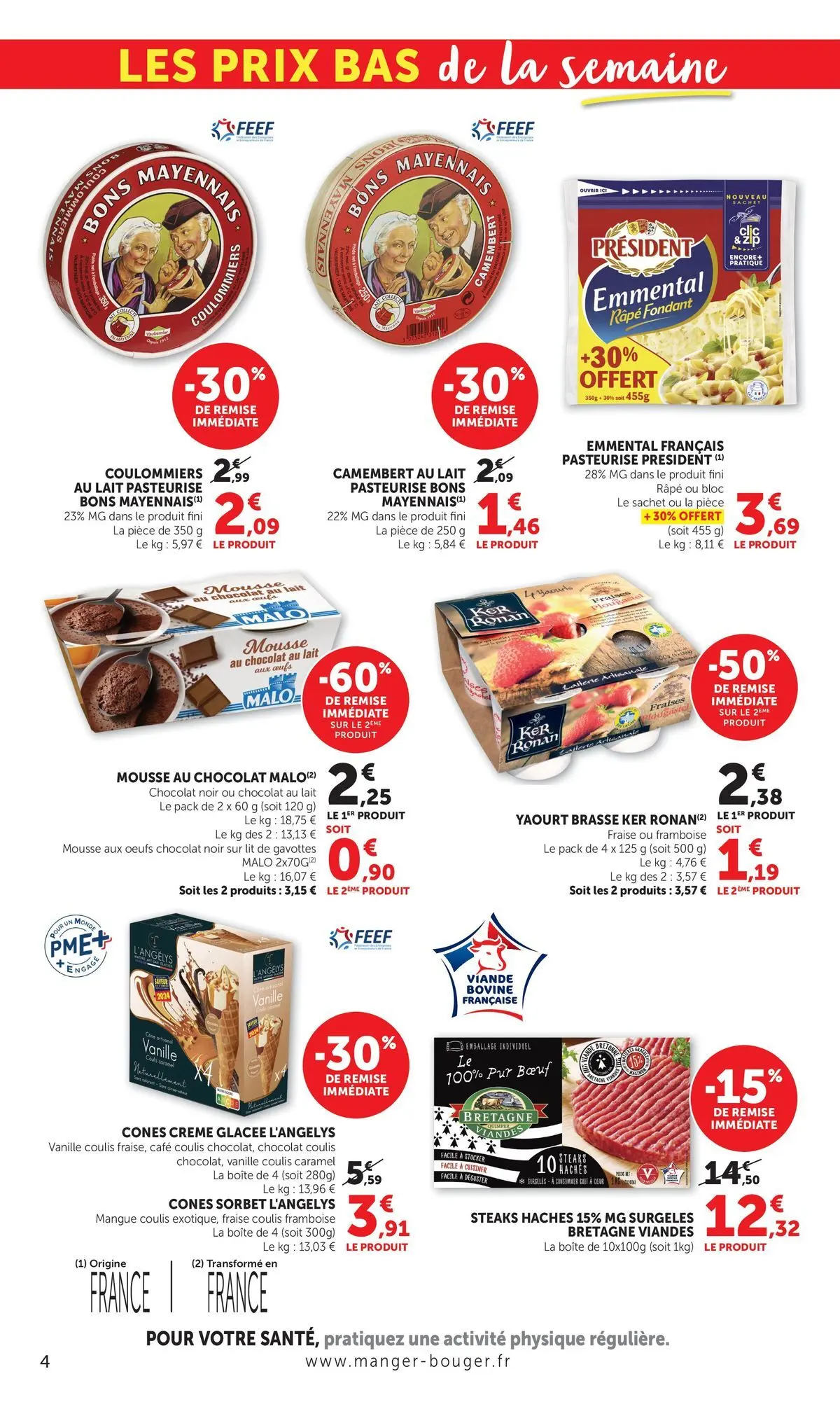 U Express - Jour de Marché à partir du 05/05/2026 - promo en ligne | Page: 4 | Produits: Fraise, Mangue, Emmental, Café
