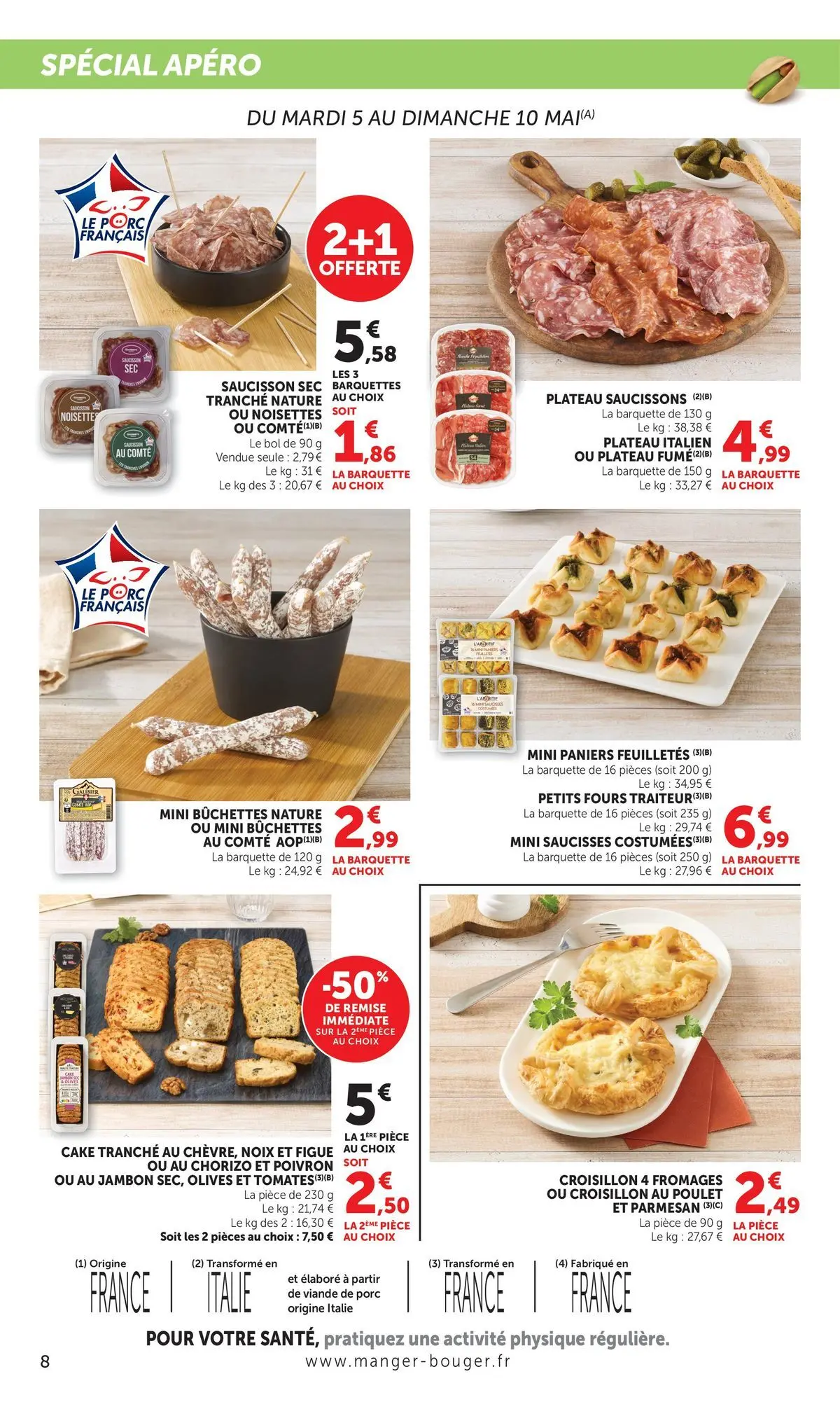 U Express - Jour de Marché à partir du 05/05/2026 - promo en ligne | Page: 8 | Produits: Figue, Poivron, Parmesan, Viande