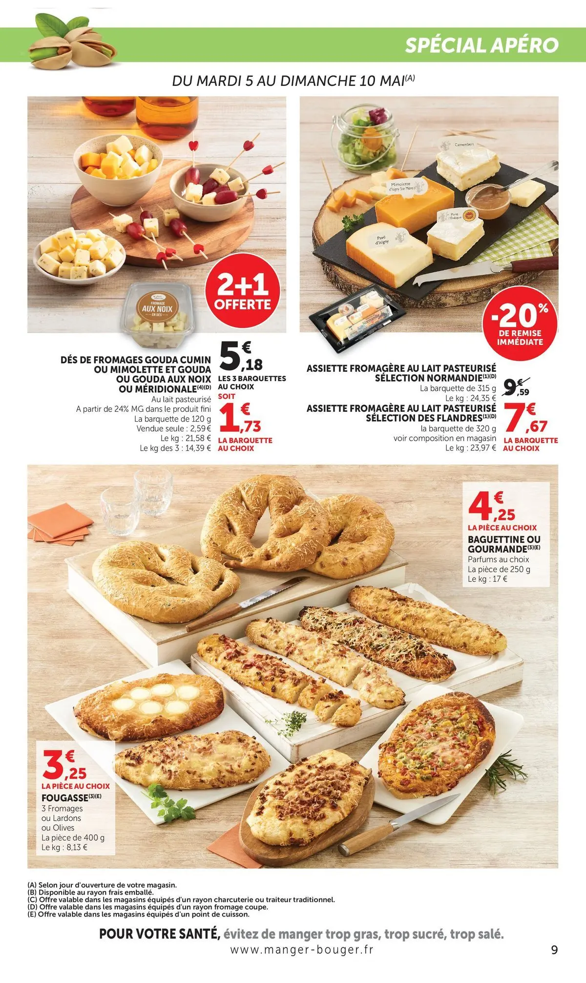 U Express - Jour de Marché à partir du 05/05/2026 - promo en ligne | Page: 9 | Produits: Lait, Fromage, Gouda, Camembert