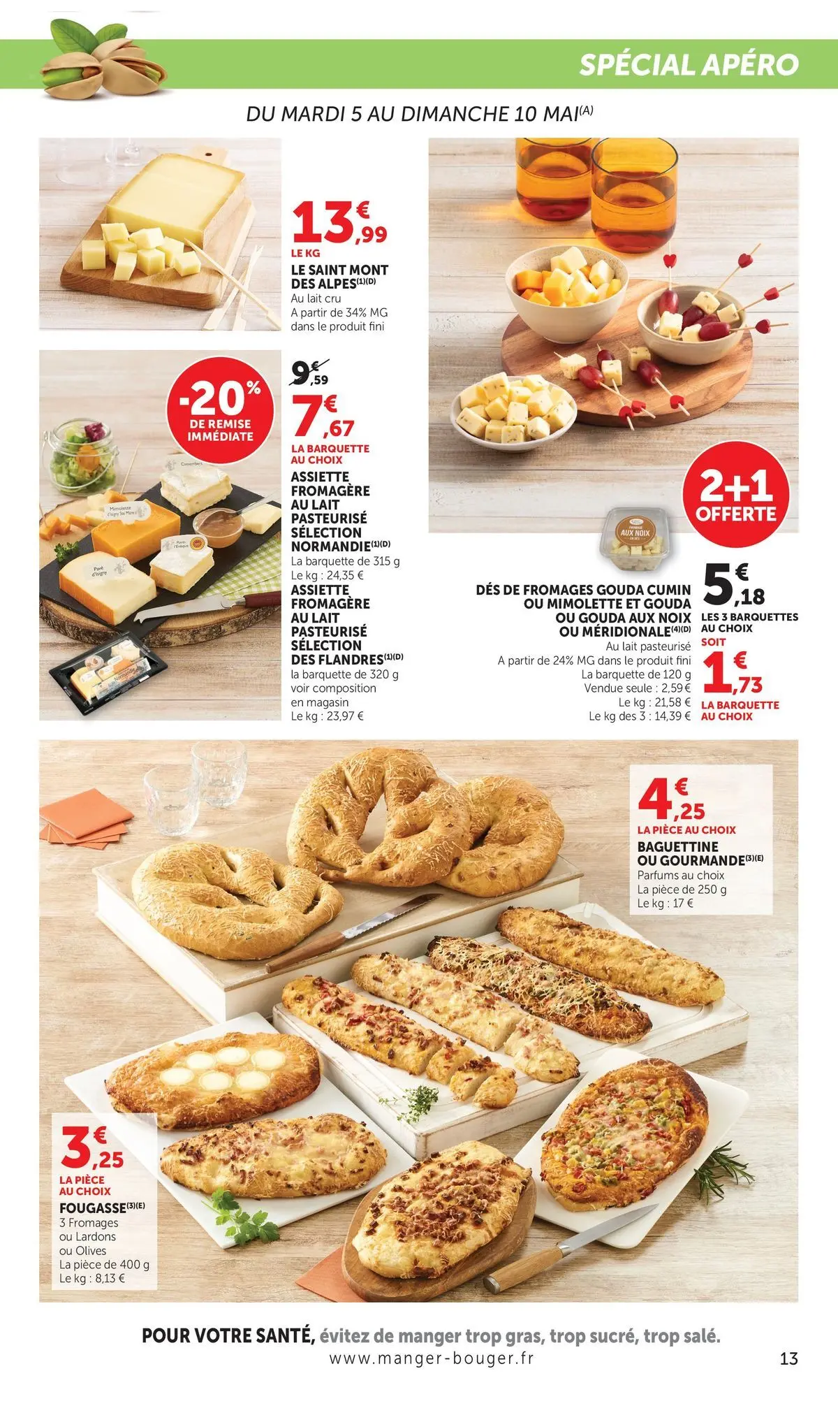 Offres - Jour de Marché 【Mai】 | Page: 13 | Produits: Lardons, Cumin, Lait, Noix