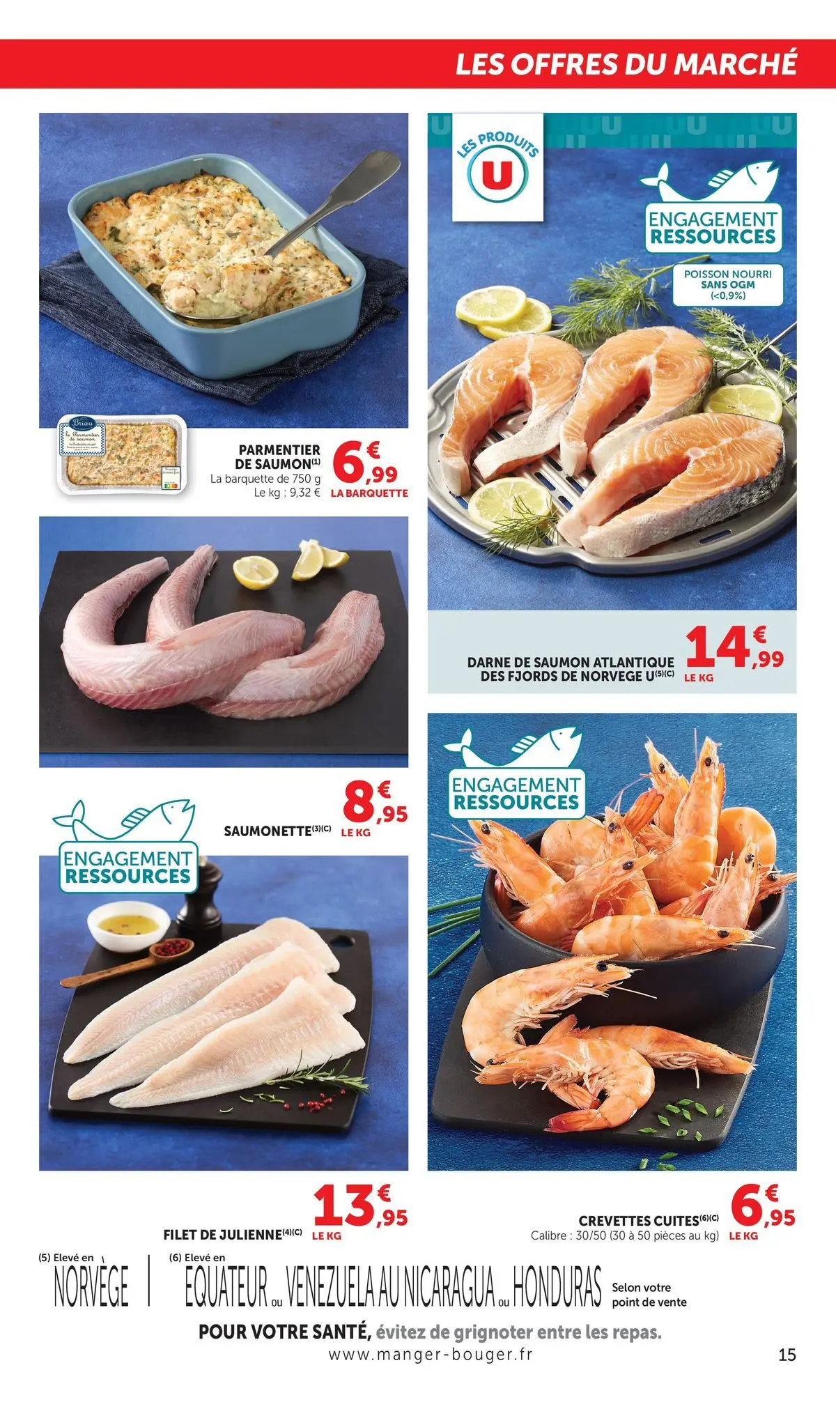 Offres - Jour de Marché 【Mai】 | Page: 15 | Produits: Crevettes, Poisson, Saumon