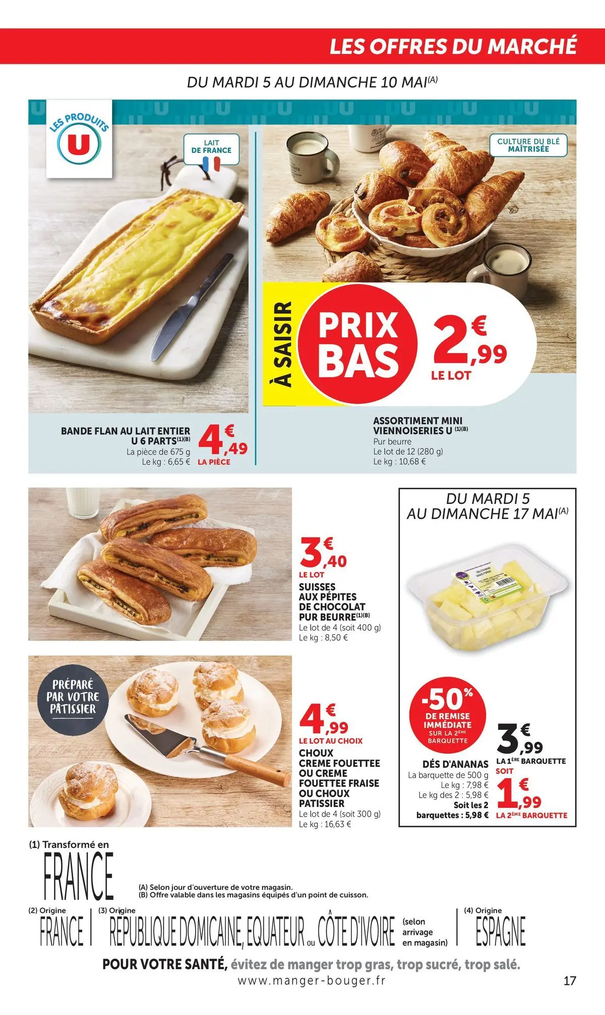 Offres - Jour de Marché 【Mai】 | Page: 17 | Produits: Lait entier, Fraise, Chocolat, Crème fouettée