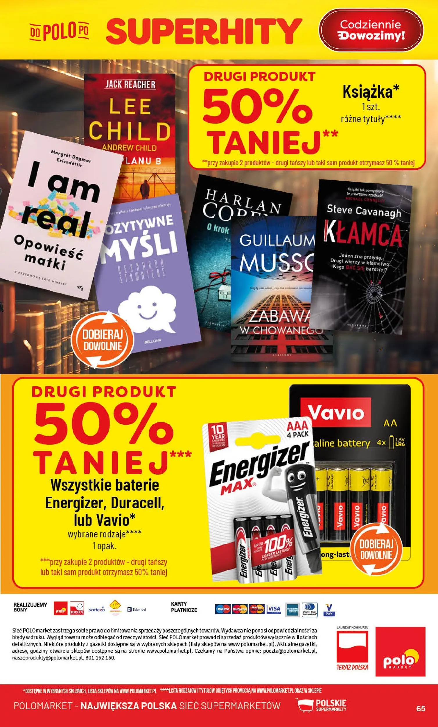 Nowa POLOmarket gazetka od jutra 29.04.2026 | Strona: 65 | Produkty: Baterie