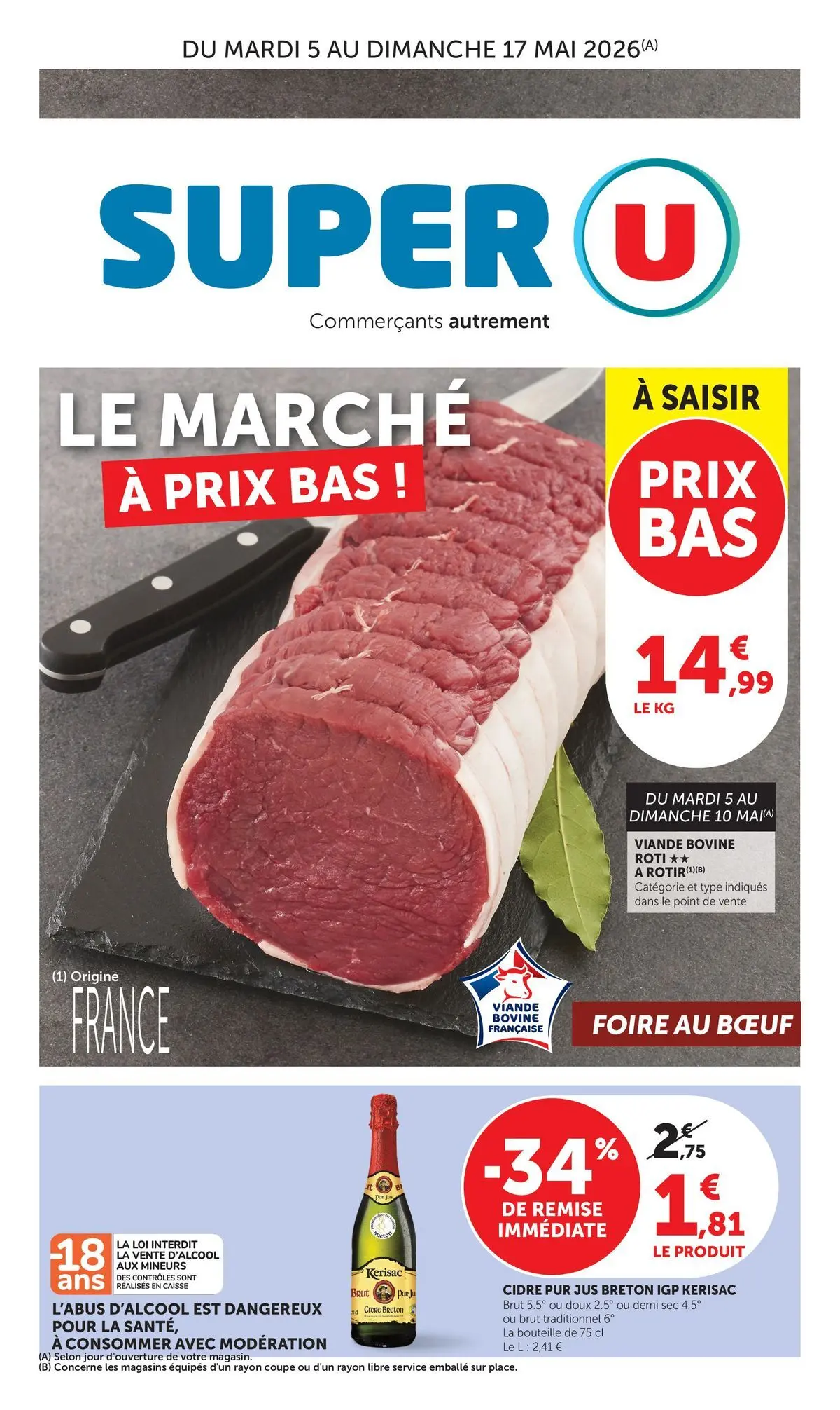 Super U - Jour de Marché à partir du 04/05/2026 - promo en ligne | Page: 1